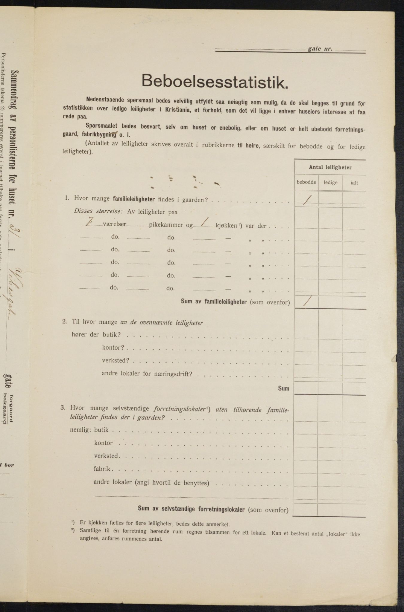 OBA, Municipal Census 1913 for Kristiania, 1913, p. 123328