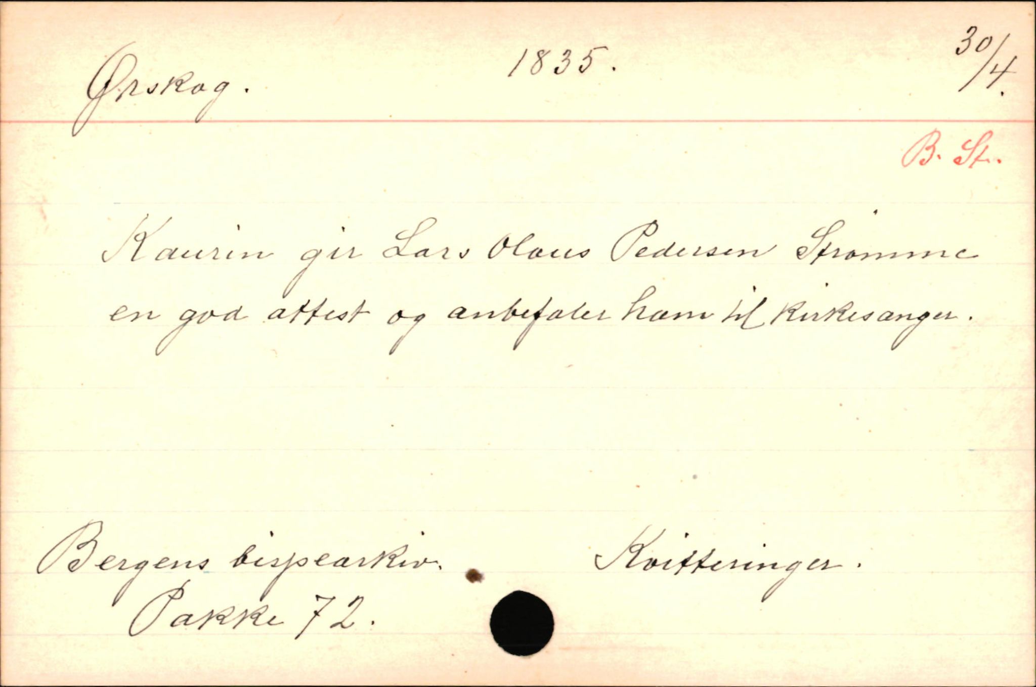 Haugen, Johannes - lærer, AV/SAB-SAB/PA-0036/01/L0001: Om klokkere og lærere, 1521-1904, p. 11153
