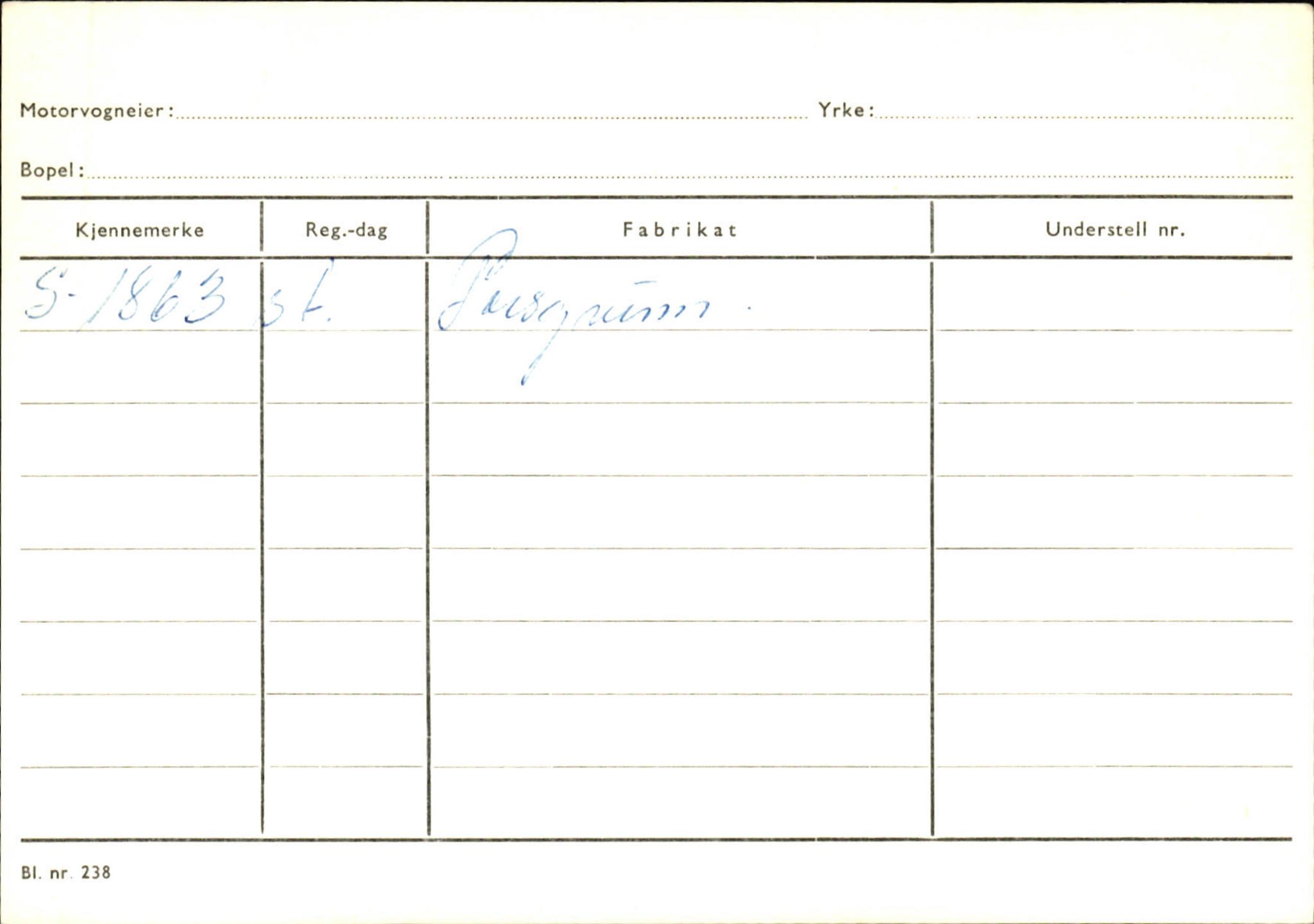 Statens vegvesen, Sogn og Fjordane vegkontor, SAB/A-5301/4/F/L0124: Eigarregister Sogndal A-U, 1945-1975, p. 154