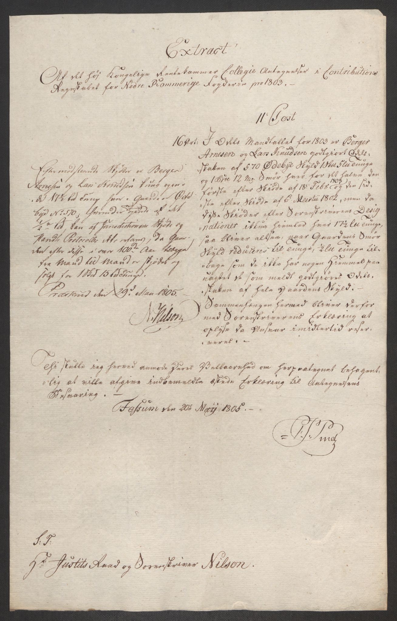 Rentekammeret inntil 1814, Reviderte regnskaper, Fogderegnskap, AV/RA-EA-4092/R11/L0679: Fogderegnskap Nedre Romerike, 1803, p. 733