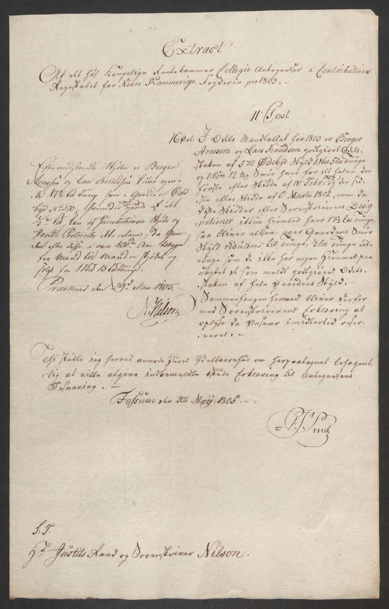 Rentekammeret inntil 1814, Reviderte regnskaper, Fogderegnskap, RA/EA-4092/R11/L0679: Fogderegnskap Nedre Romerike, 1803, p. 733