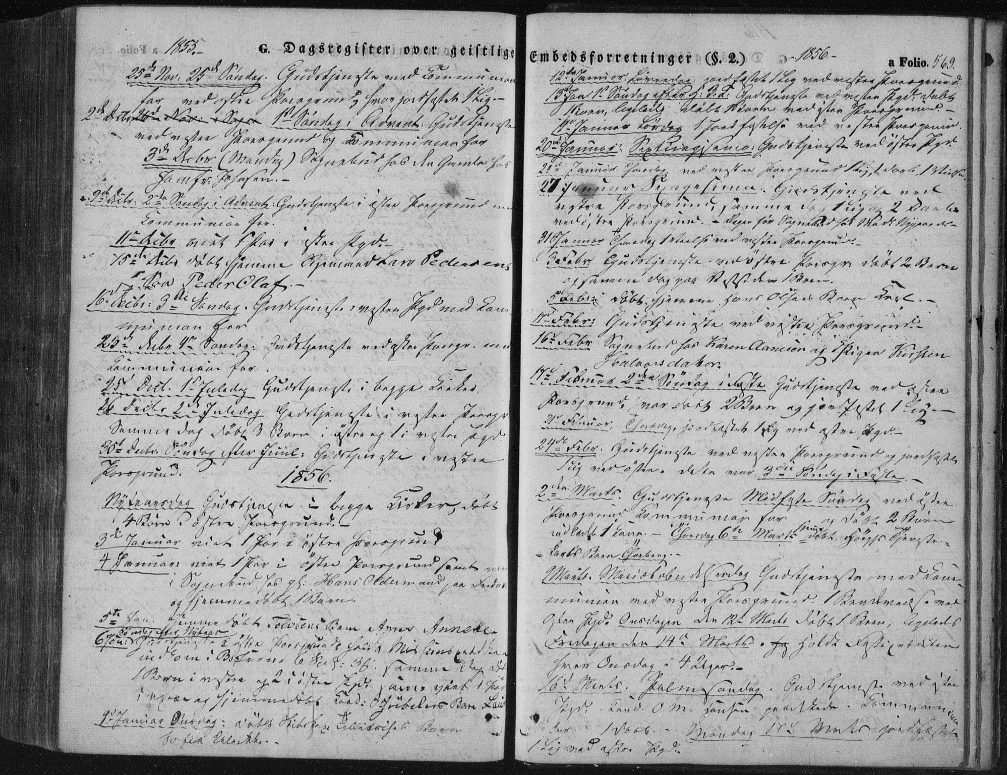 Porsgrunn kirkebøker , AV/SAKO-A-104/F/Fa/L0006: Parish register (official) no. 6, 1841-1857, p. 569