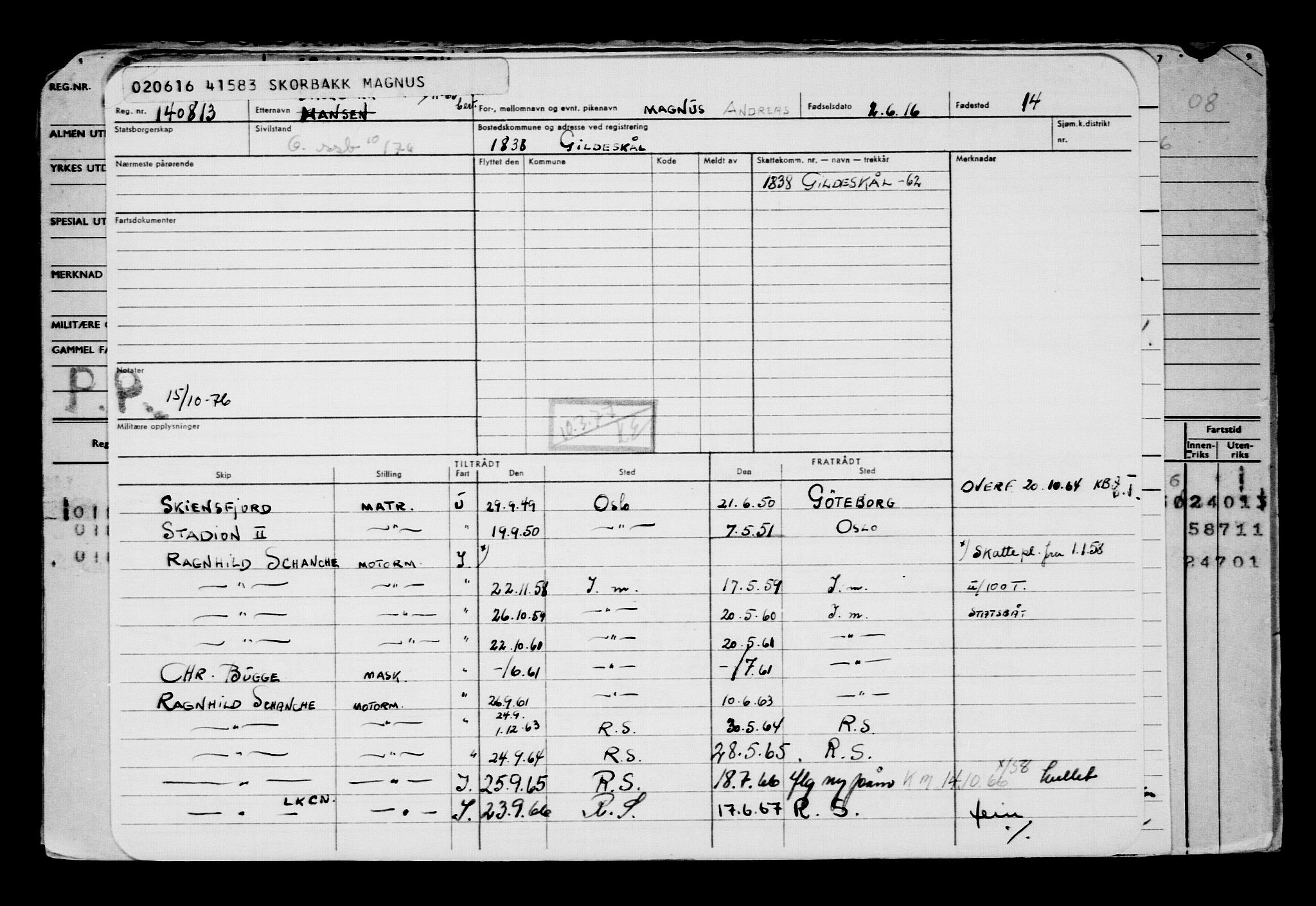 Direktoratet for sjømenn, AV/RA-S-3545/G/Gb/L0139: Hovedkort, 1916, p. 540