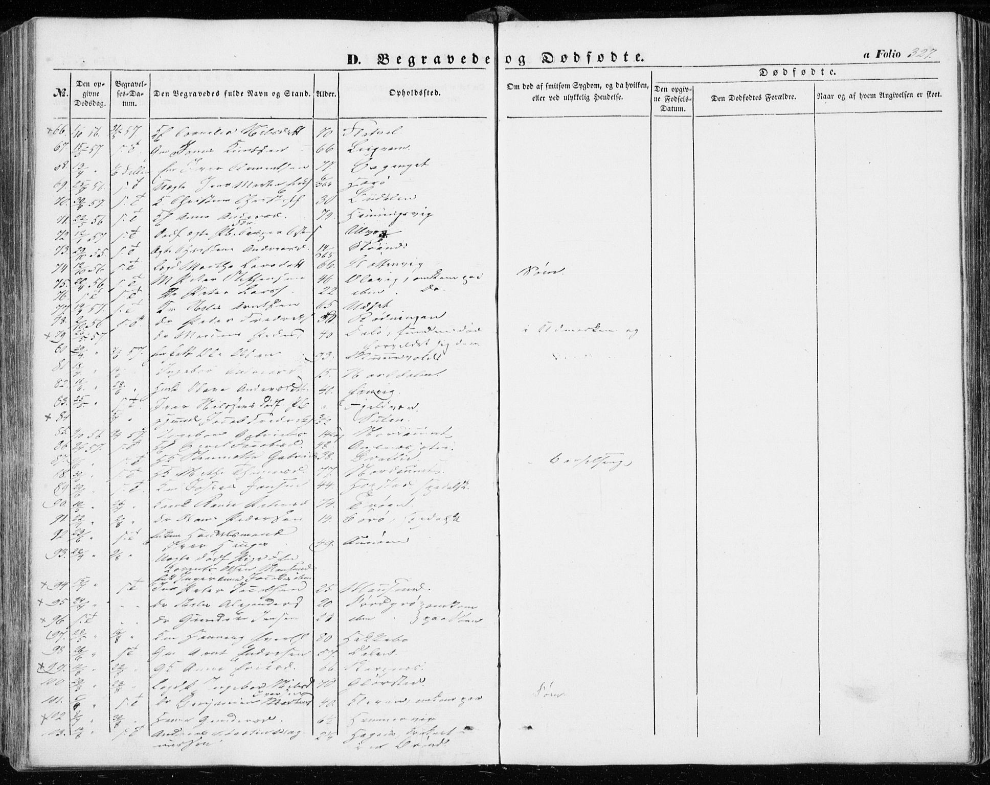 Ministerialprotokoller, klokkerbøker og fødselsregistre - Sør-Trøndelag, AV/SAT-A-1456/634/L0530: Parish register (official) no. 634A06, 1852-1860, p. 327