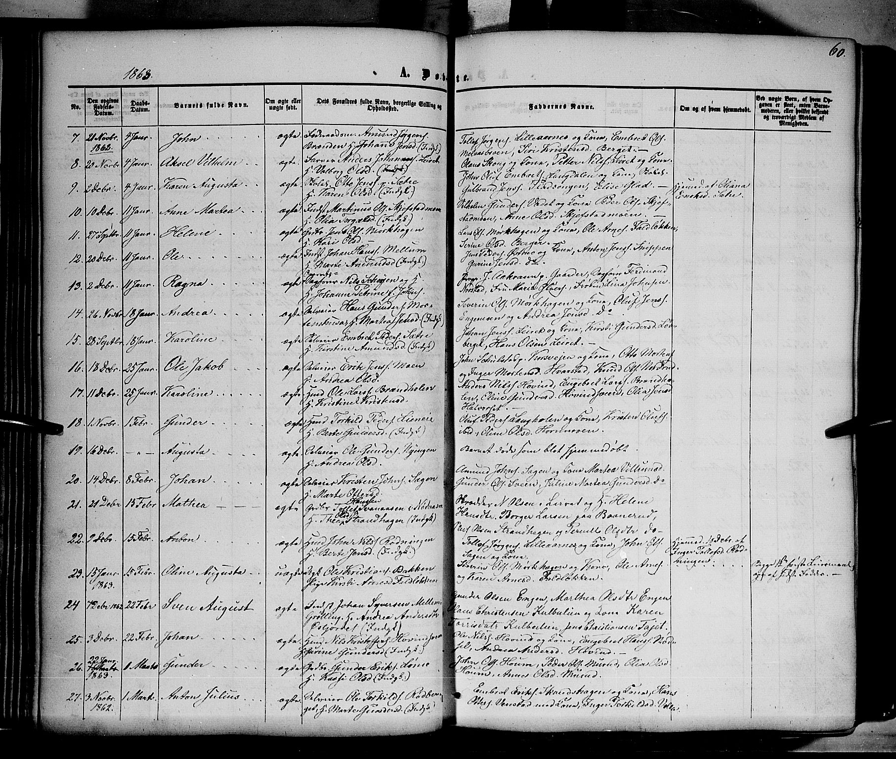 Elverum prestekontor, AV/SAH-PREST-044/H/Ha/Haa/L0010: Parish register (official) no. 10, 1857-1868, p. 60