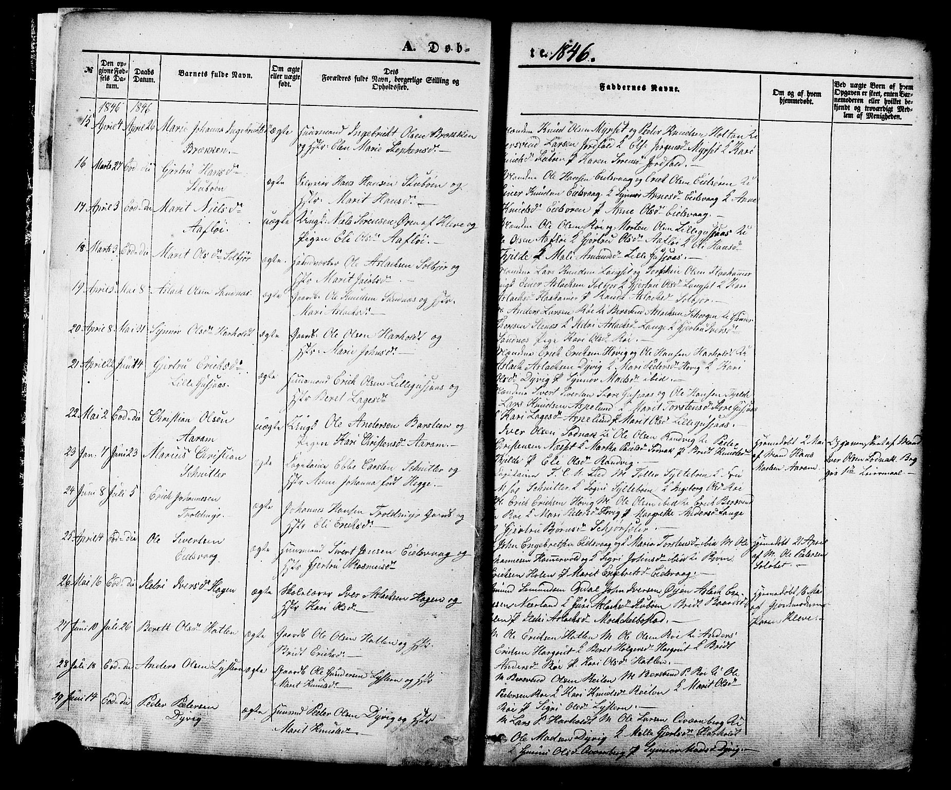 Ministerialprotokoller, klokkerbøker og fødselsregistre - Møre og Romsdal, AV/SAT-A-1454/551/L0625: Parish register (official) no. 551A05, 1846-1879, p. 4