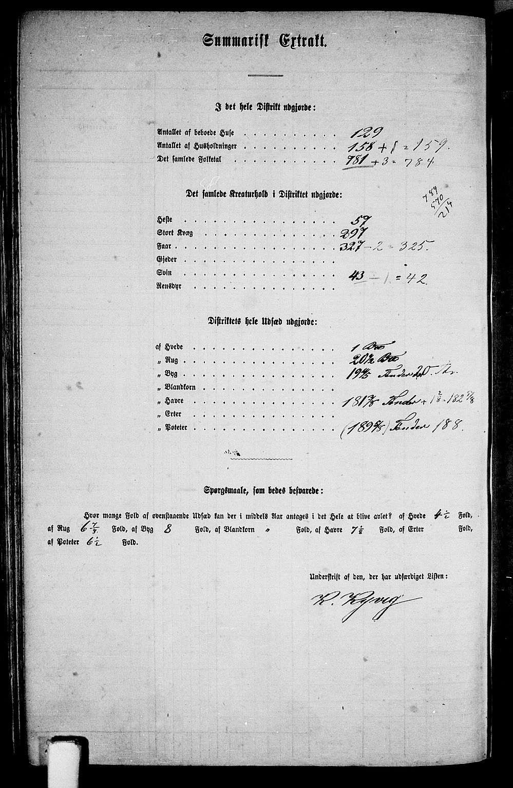 RA, 1865 census for Hetland, 1865, p. 181