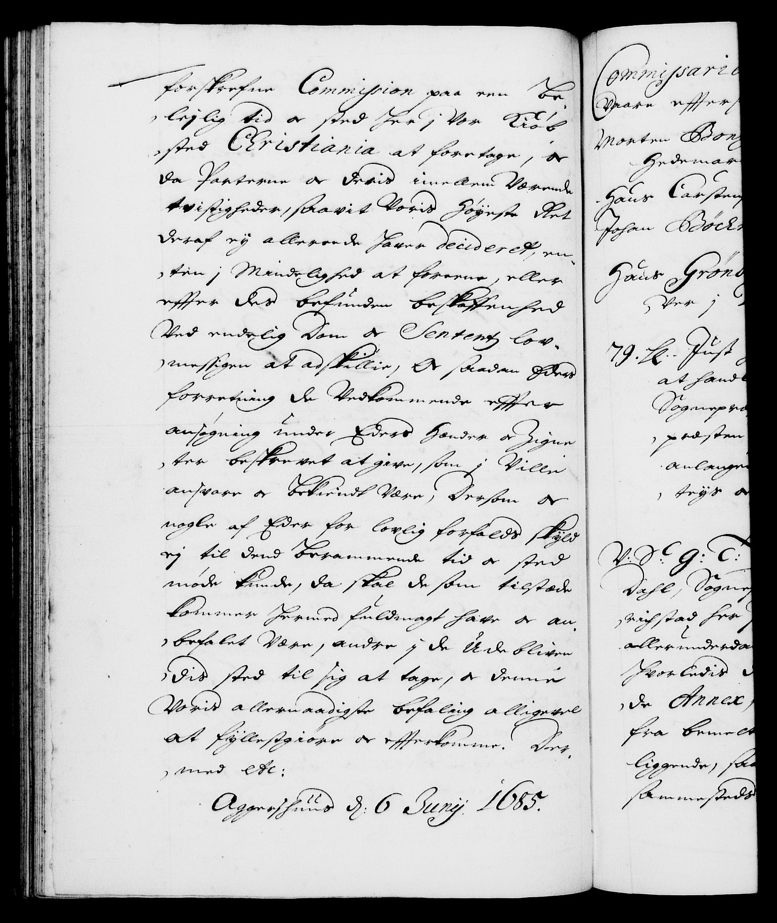 Danske Kanselli 1572-1799, AV/RA-EA-3023/F/Fc/Fca/Fcab/L0013: Norske tegnelser (mikrofilm), 1684-1687, p. 158b