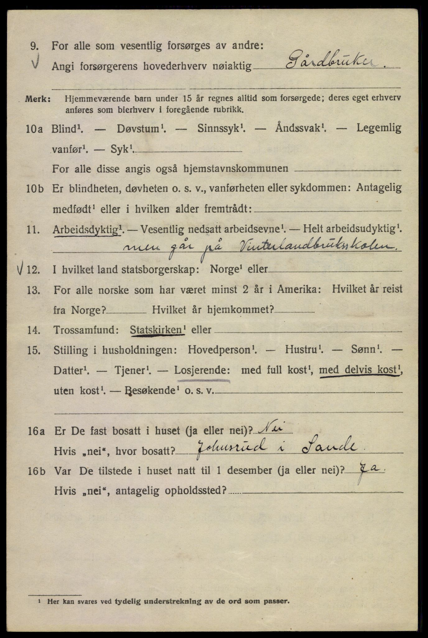 SAO, 1920 census for Kristiania, 1920, p. 653916