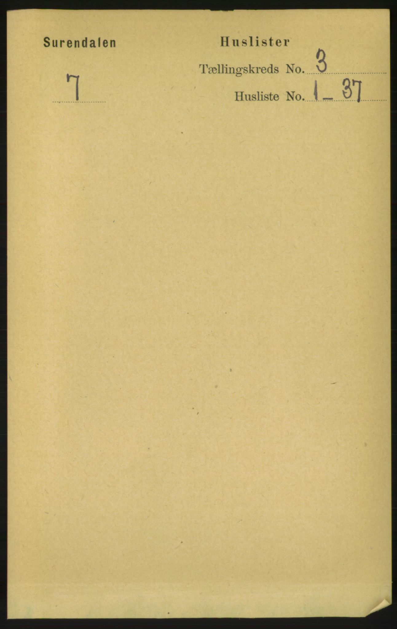 RA, 1891 census for 1566 Surnadal, 1891, p. 744
