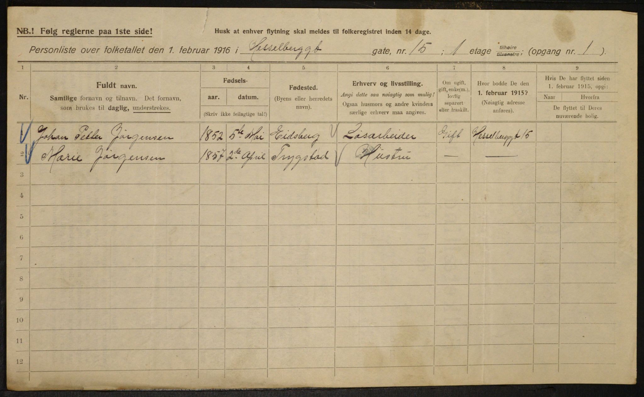 OBA, Municipal Census 1916 for Kristiania, 1916, p. 40772