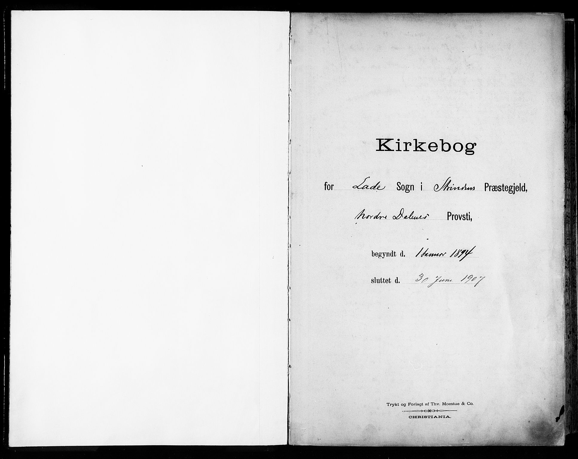 Ministerialprotokoller, klokkerbøker og fødselsregistre - Sør-Trøndelag, SAT/A-1456/606/L0301: Parish register (official) no. 606A16, 1894-1907