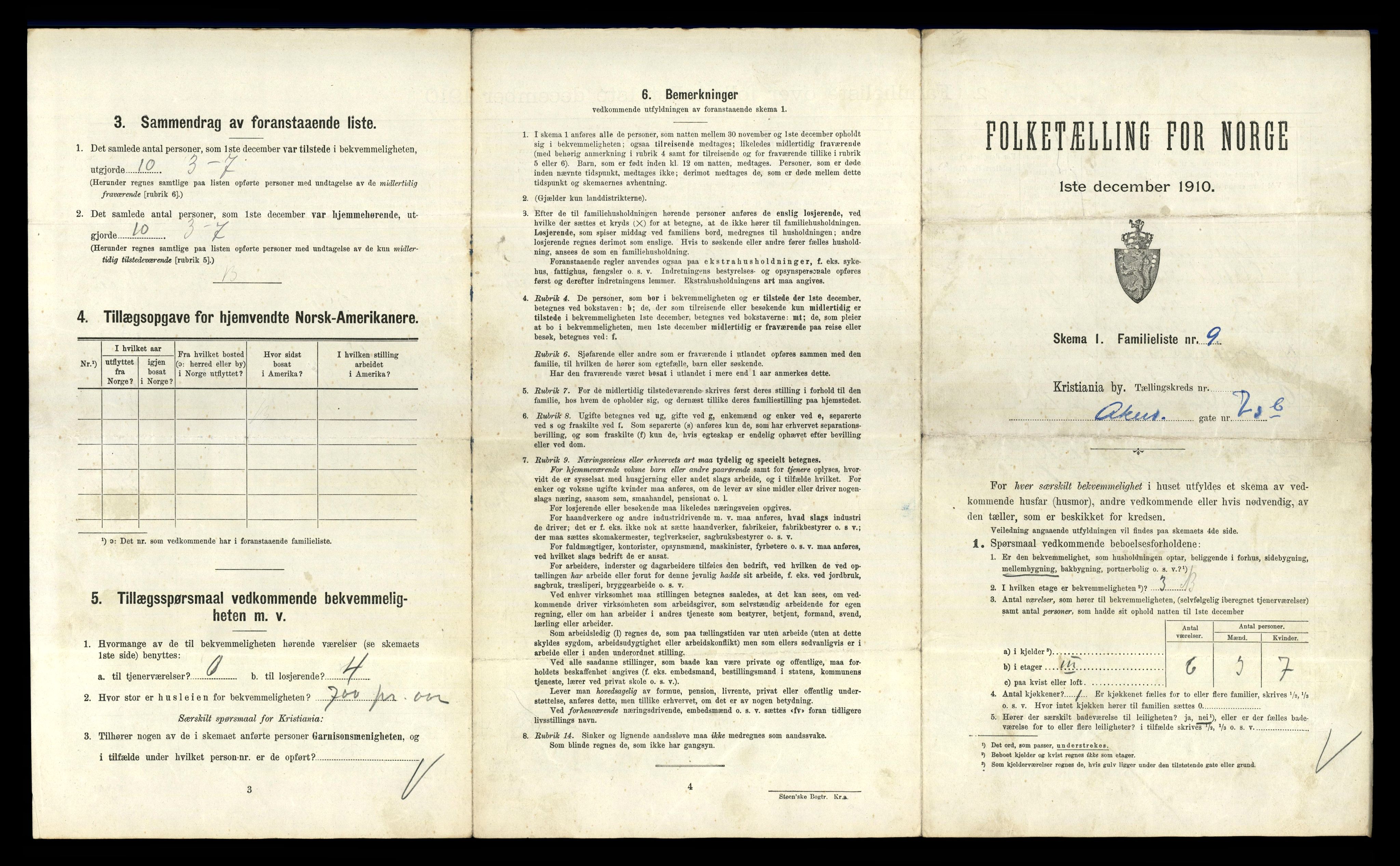 RA, 1910 census for Kristiania, 1910, p. 1755