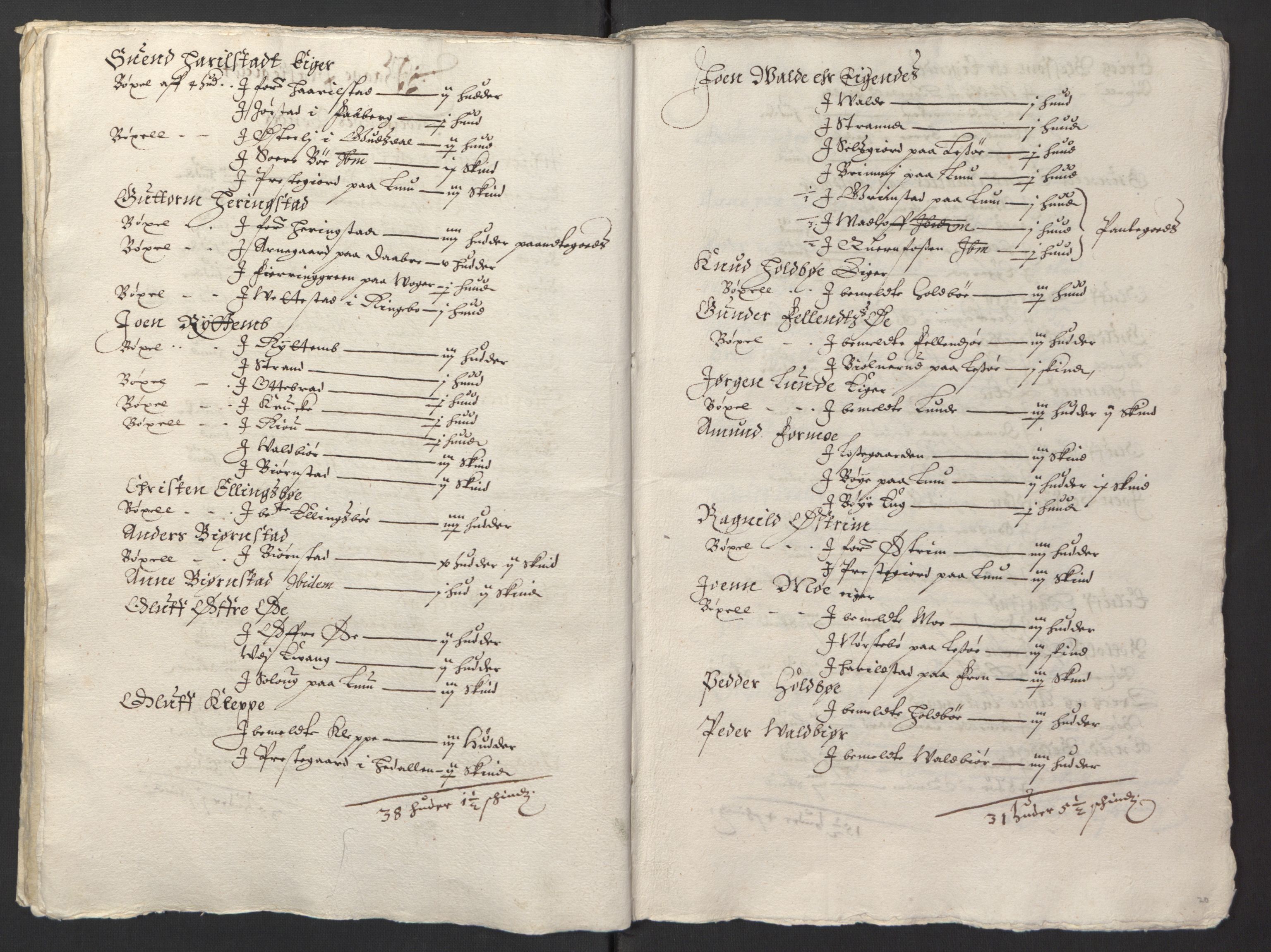 Stattholderembetet 1572-1771, AV/RA-EA-2870/Ek/L0008/0002: Jordebøker til utlikning av rosstjeneste 1624-1626: / Odelsjordebøker for Akershus len, 1624-1626, p. 182