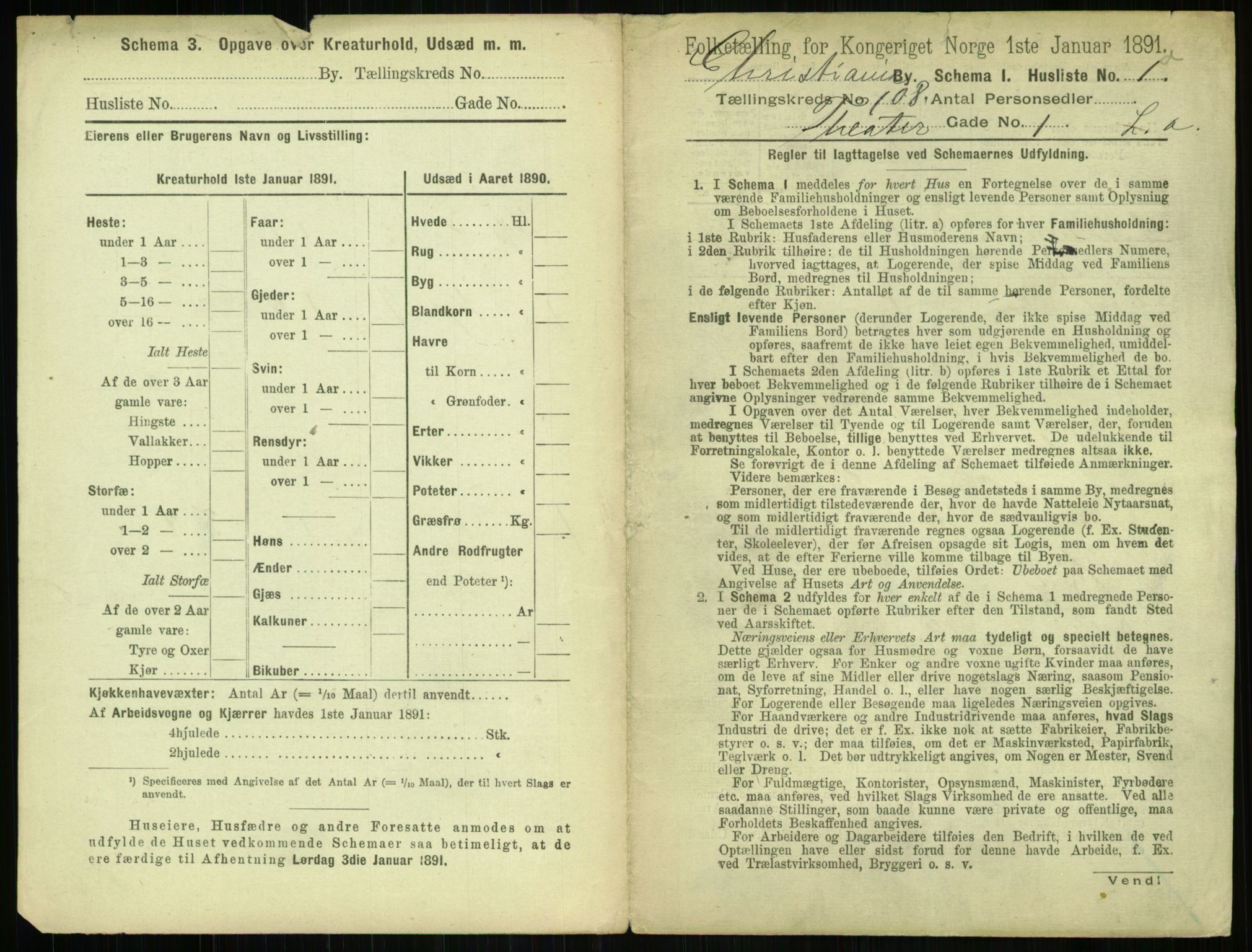 RA, 1891 census for 0301 Kristiania, 1891, p. 55365