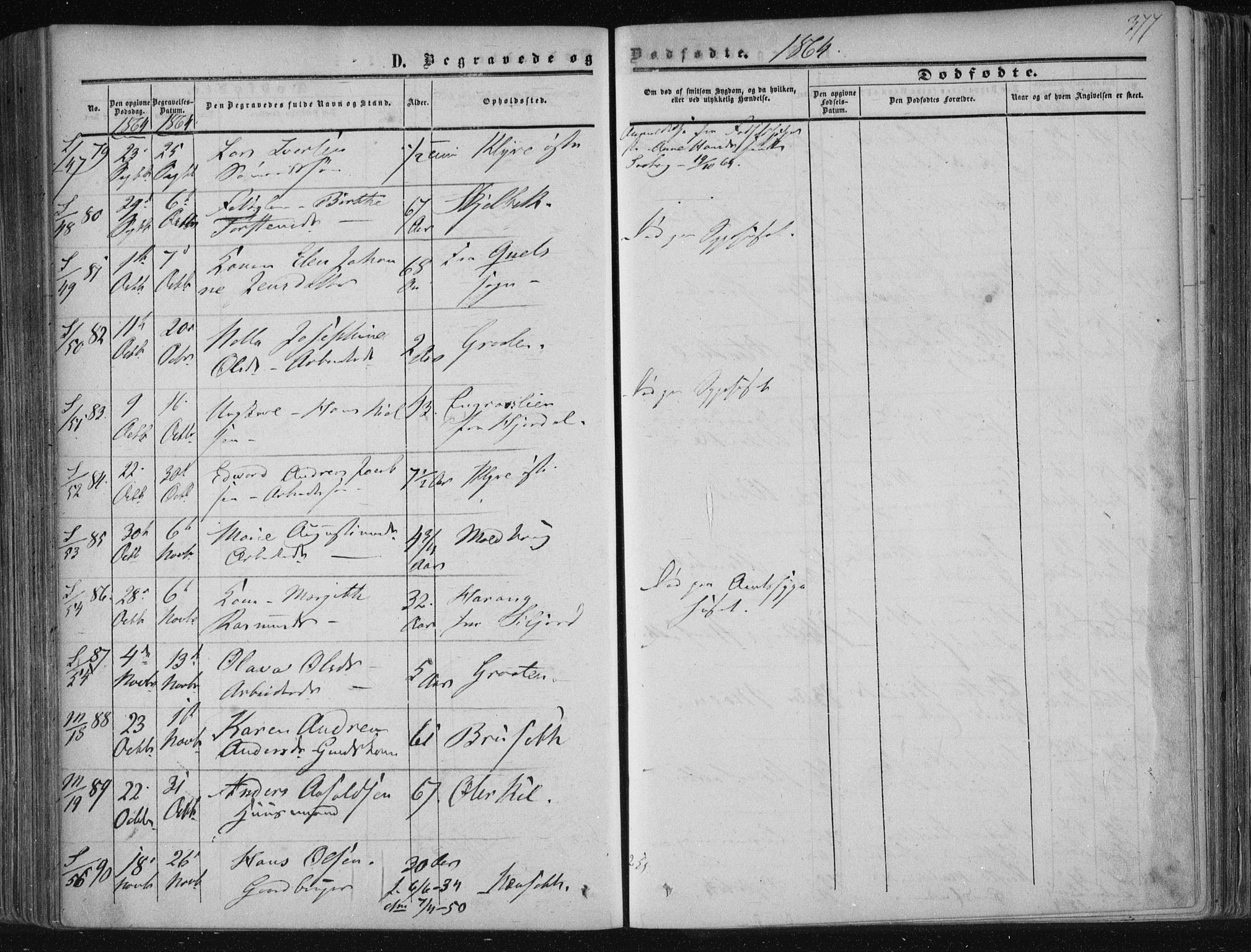 Solum kirkebøker, SAKO/A-306/F/Fa/L0007: Parish register (official) no. I 7, 1856-1864, p. 377