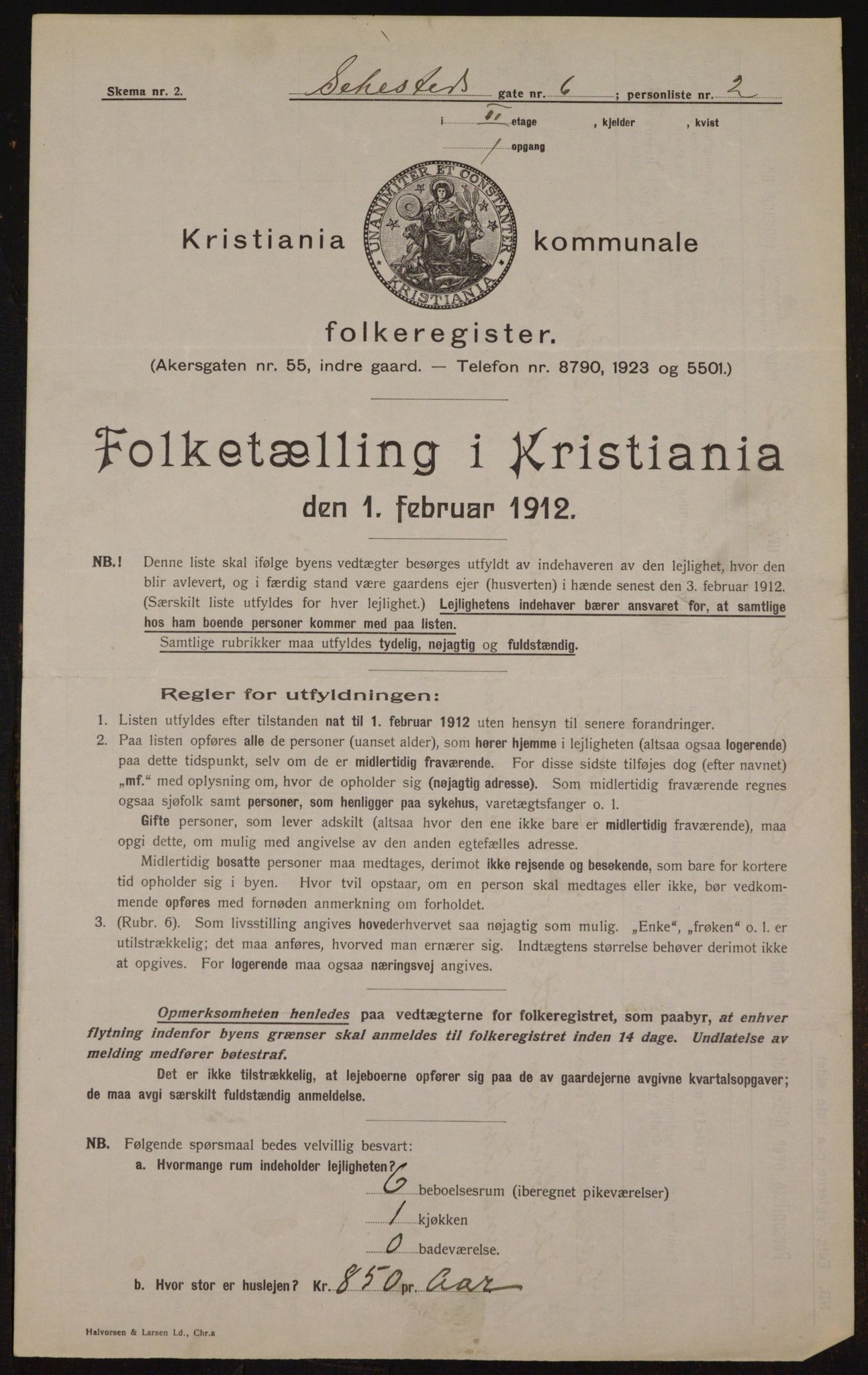OBA, Municipal Census 1912 for Kristiania, 1912, p. 94015
