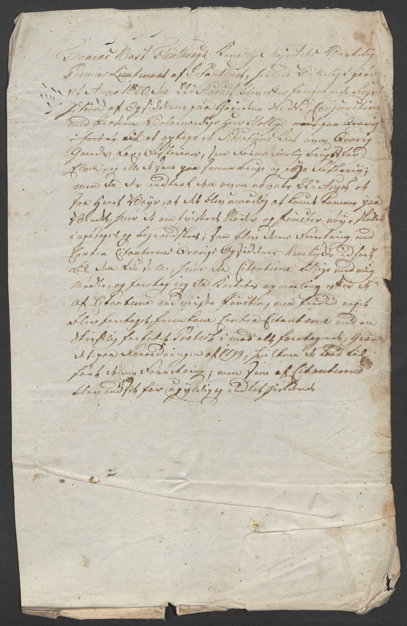 Riksarkivets diplomsamling, RA/EA-5965/F15/L0034: Prestearkiv - Vest-Agder, 1801-1803, p. 202