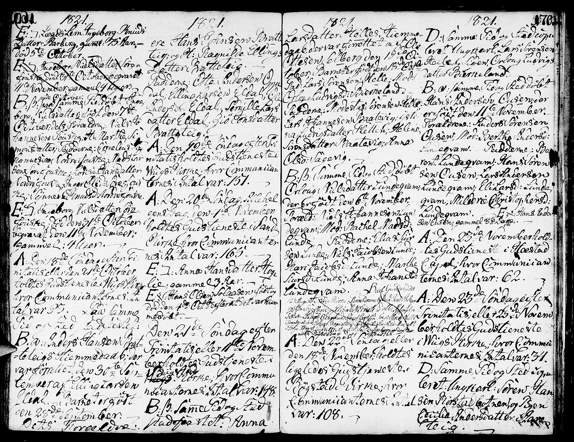 Gaular sokneprestembete, AV/SAB-A-80001/H/Haa: Parish register (official) no. A 2, 1785-1821, p. 170