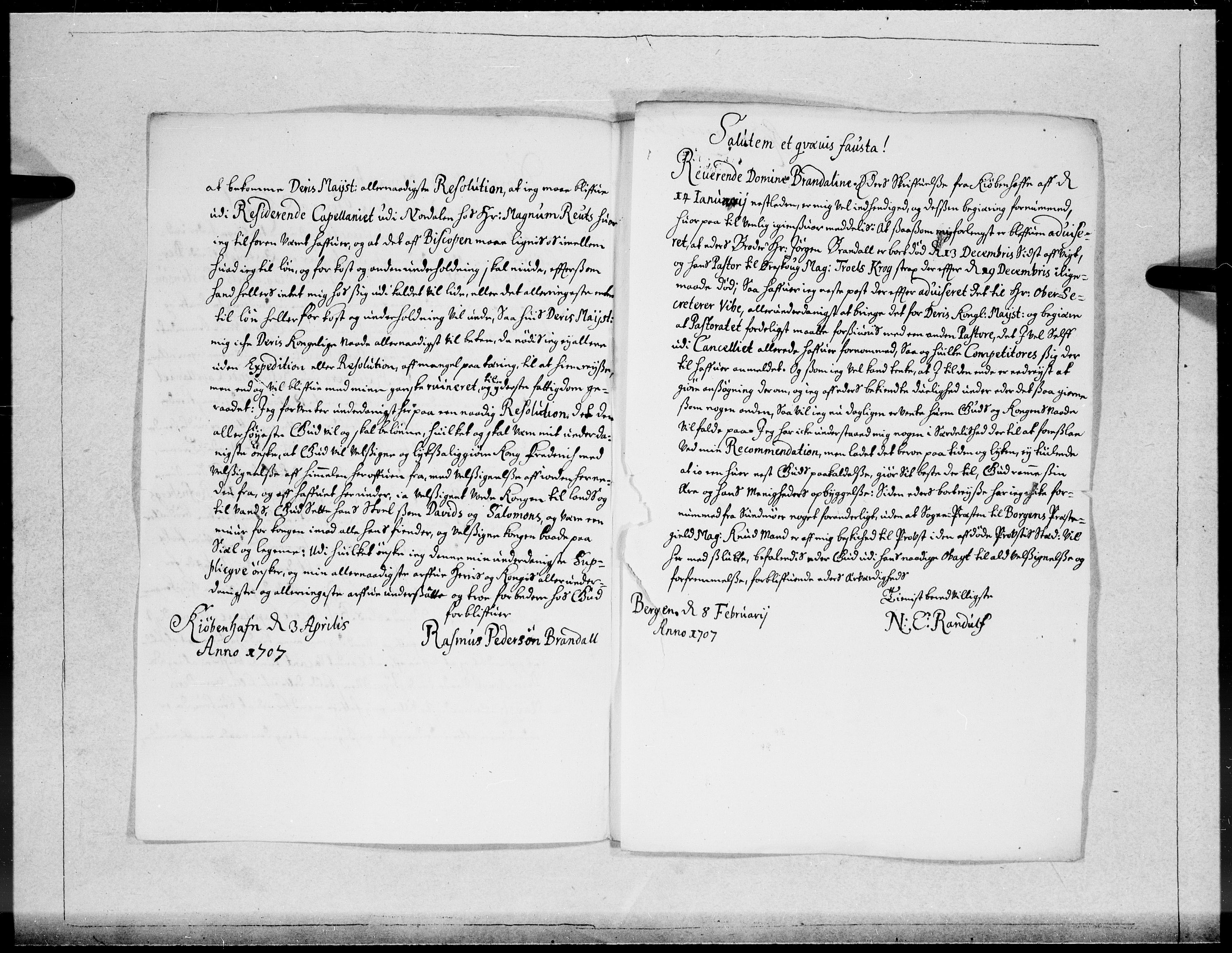 Danske Kanselli 1572-1799, AV/RA-EA-3023/F/Fc/Fcc/Fcca/L0063: Norske innlegg 1572-1799, 1707, p. 381