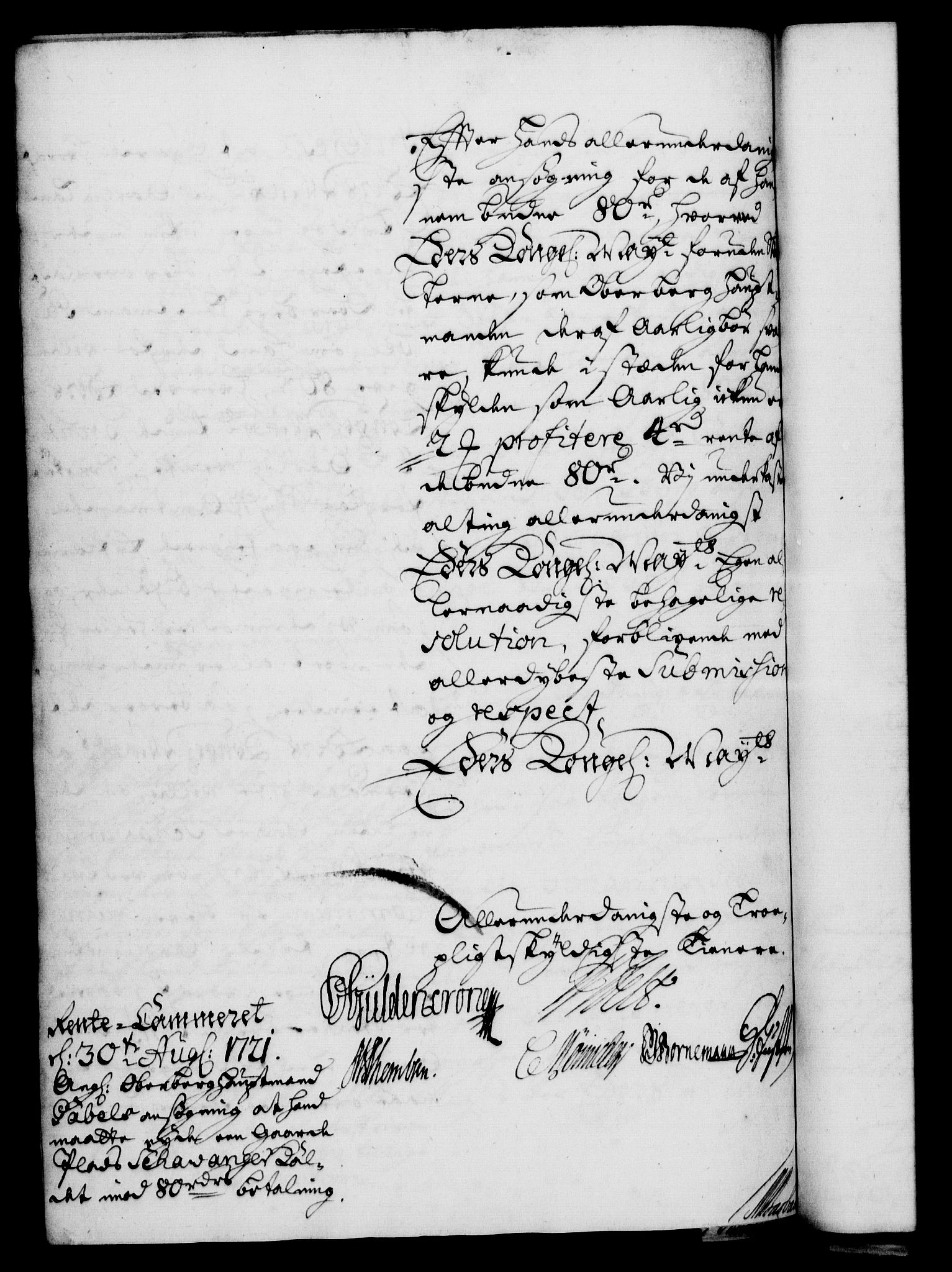 Rentekammeret, Kammerkanselliet, RA/EA-3111/G/Gf/Gfa/L0004: Norsk relasjons- og resolusjonsprotokoll (merket RK 52.4), 1721, p. 1291