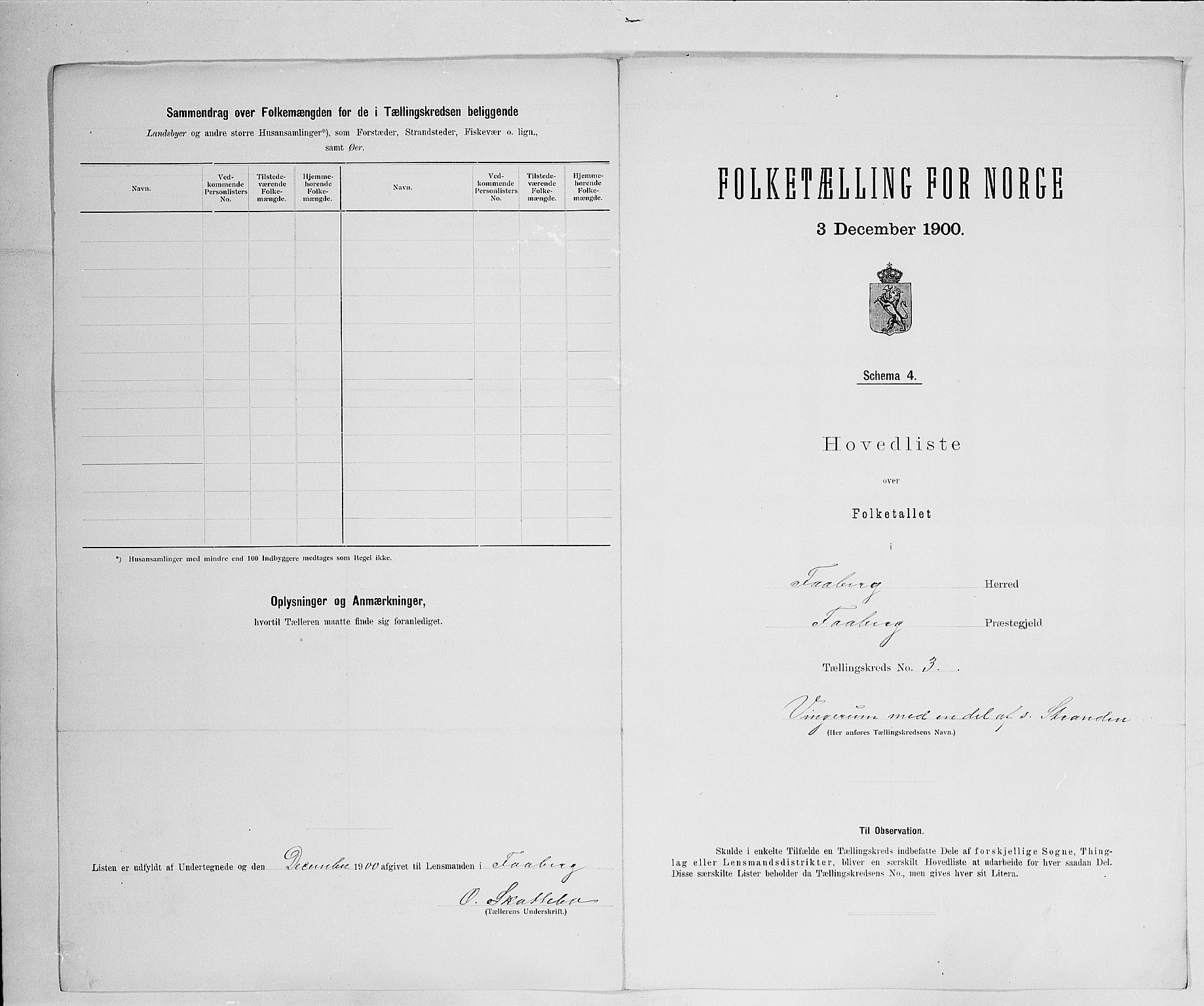 SAH, 1900 census for Fåberg, 1900, p. 36