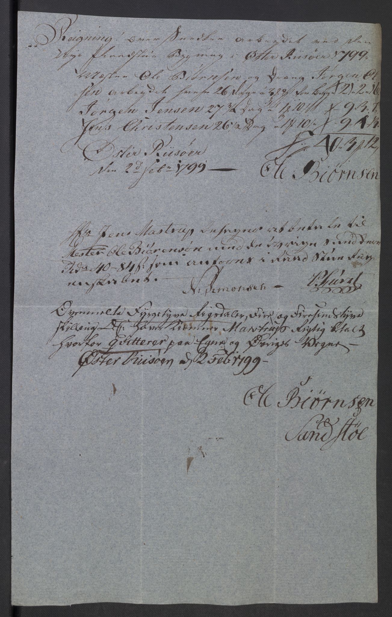 Danske Kanselli 1800-1814, AV/RA-EA-3024/K/Kk/Kka/Kkac/L0235: Kjøpstadregnskap Øster Risør, 1796-1800, p. 859