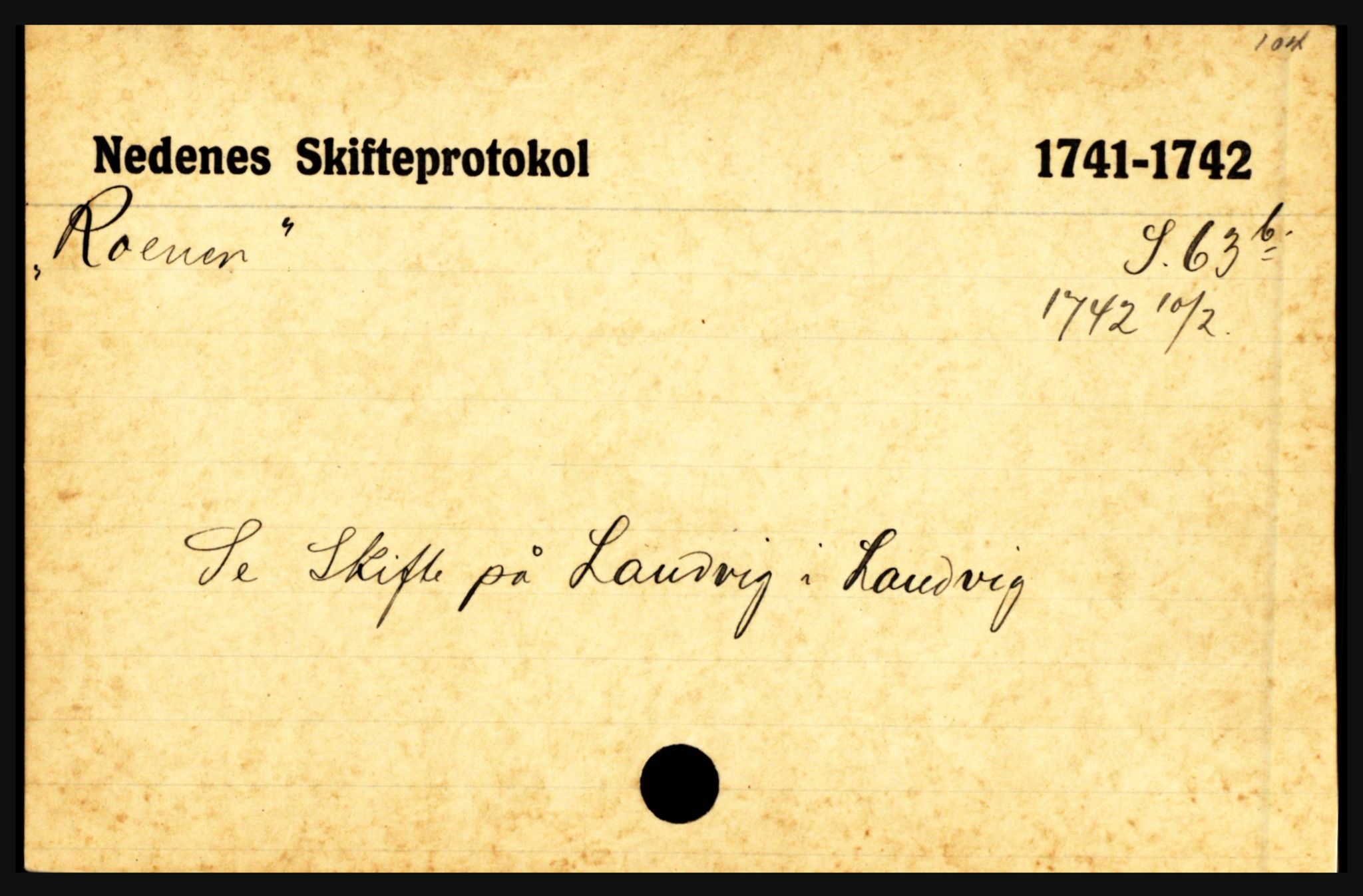 Nedenes sorenskriveri før 1824, AV/SAK-1221-0007/H, p. 24213