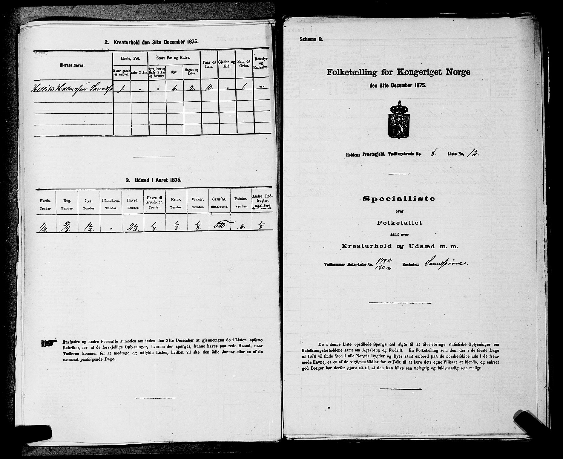 SAKO, 1875 census for 0819P Holla, 1875, p. 986