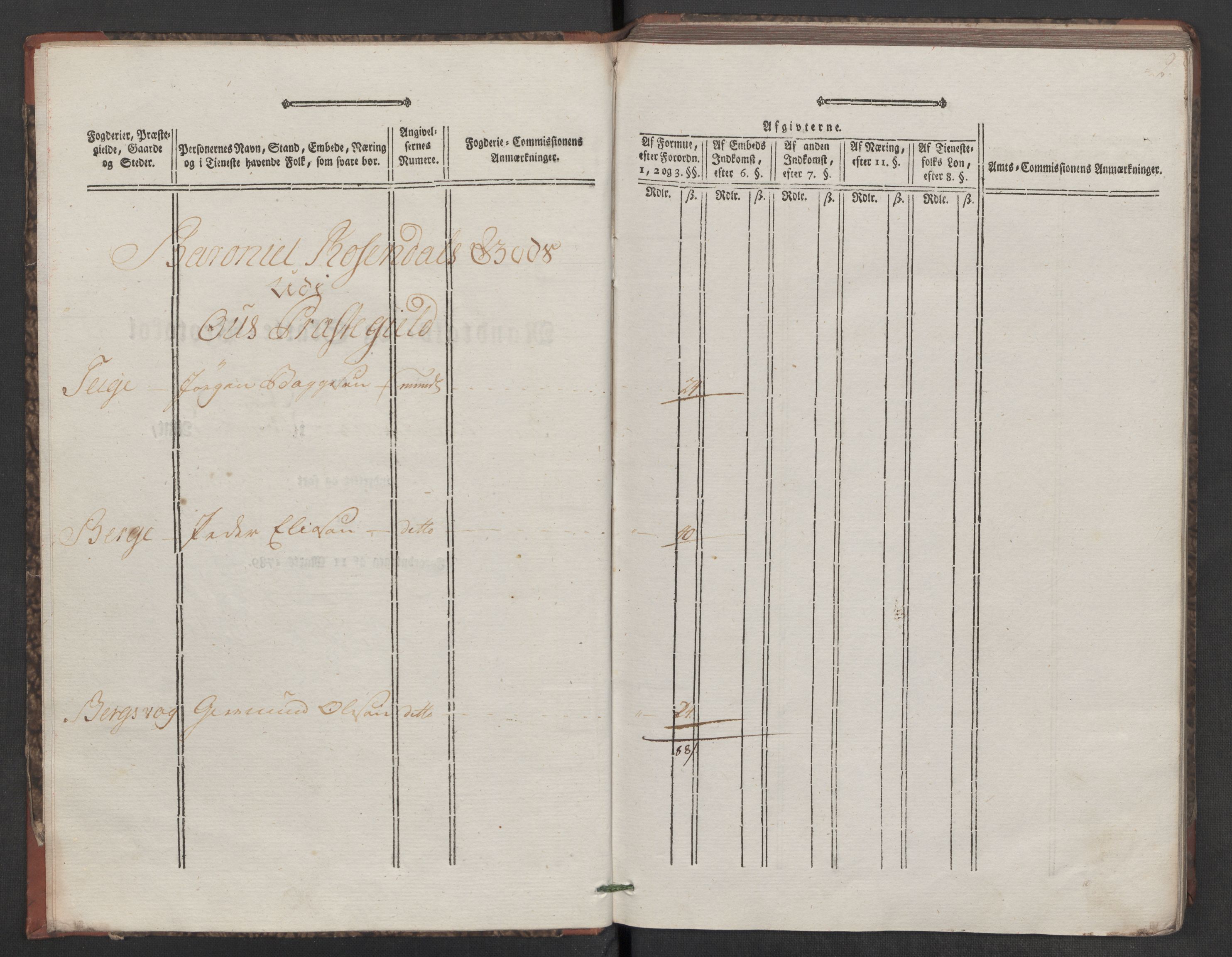 Rentekammeret inntil 1814, Reviderte regnskaper, Mindre regnskaper, AV/RA-EA-4068/Rf/Rfe/L0039: Rosendal baroni, Ryfylke fogderi, 1789, p. 26