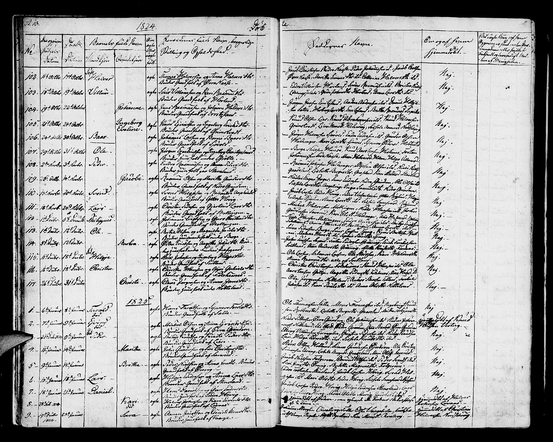 Finnås sokneprestembete, SAB/A-99925/H/Ha/Haa/Haaa/L0005: Parish register (official) no. A 5, 1823-1835, p. 10