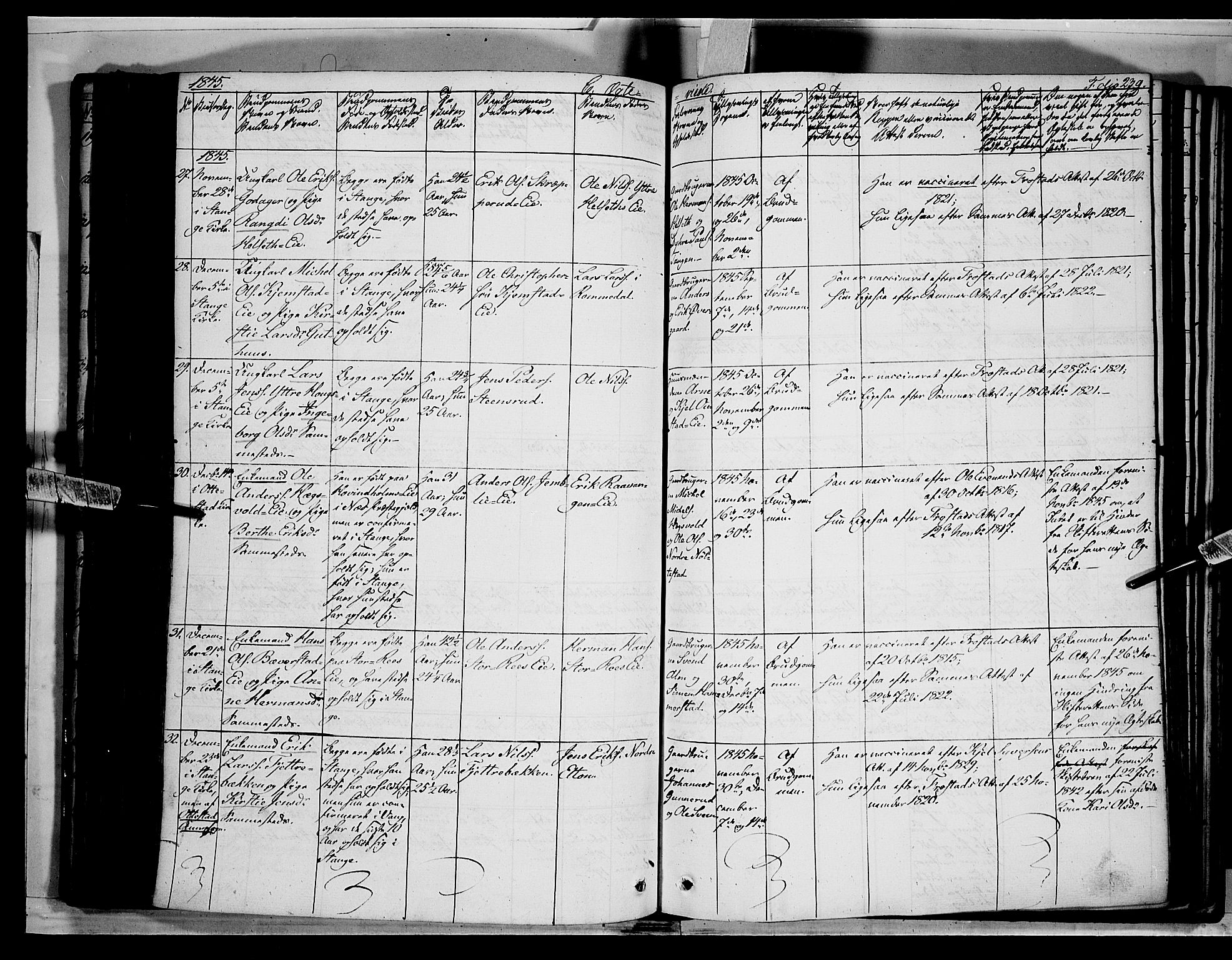 Stange prestekontor, AV/SAH-PREST-002/K/L0010: Parish register (official) no. 10, 1835-1845, p. 239