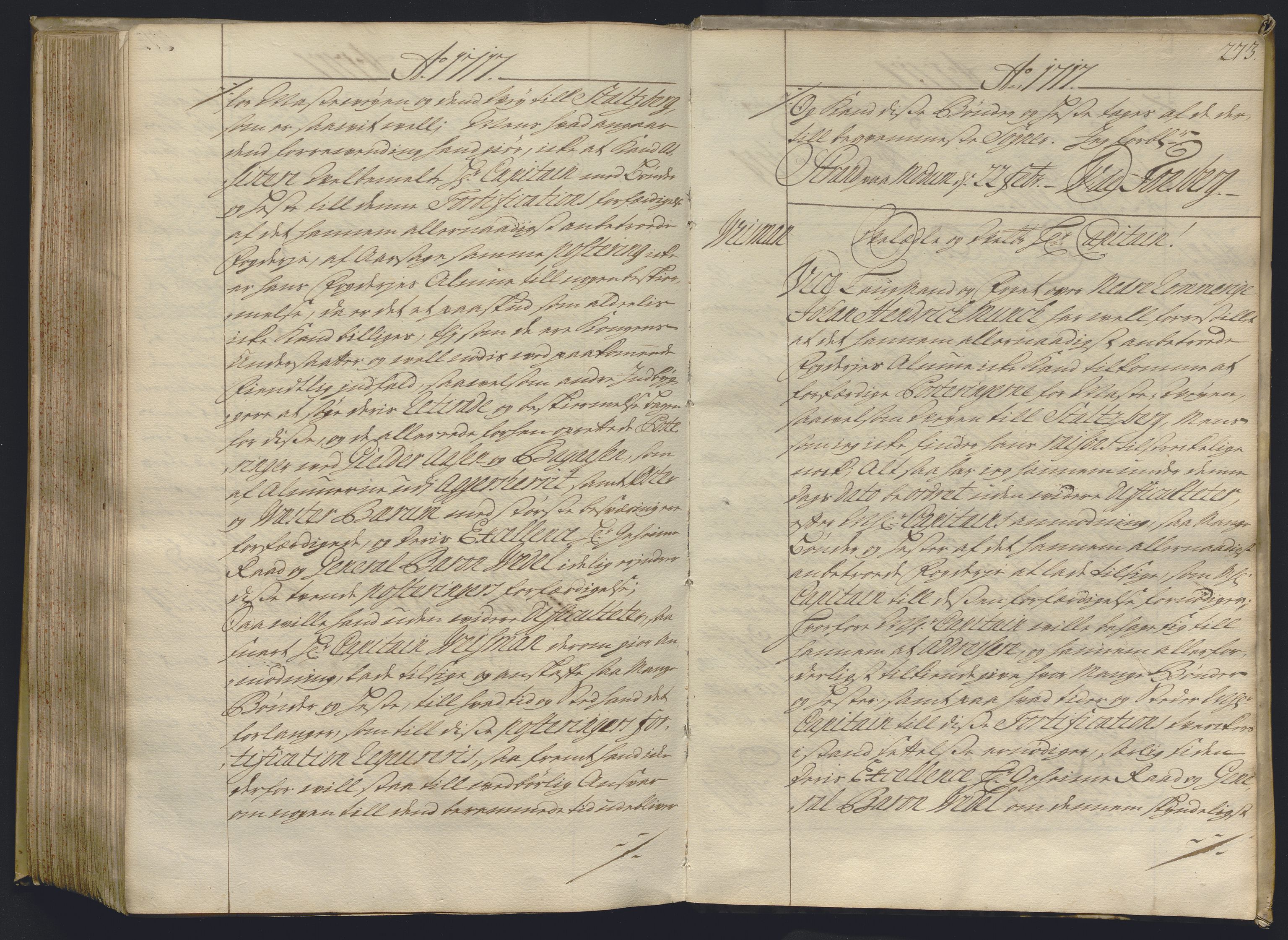 Kristiania stiftamt, AV/SAO-A-10386/B/Ba/L0004: Kopibok, 1715-1717, p. 272b-273a