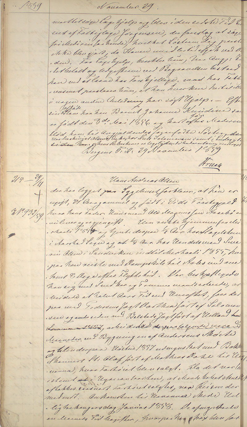 Bergen politikammer / politidistrikt, AV/SAB-A-60401/I/Ic, 1859-1863