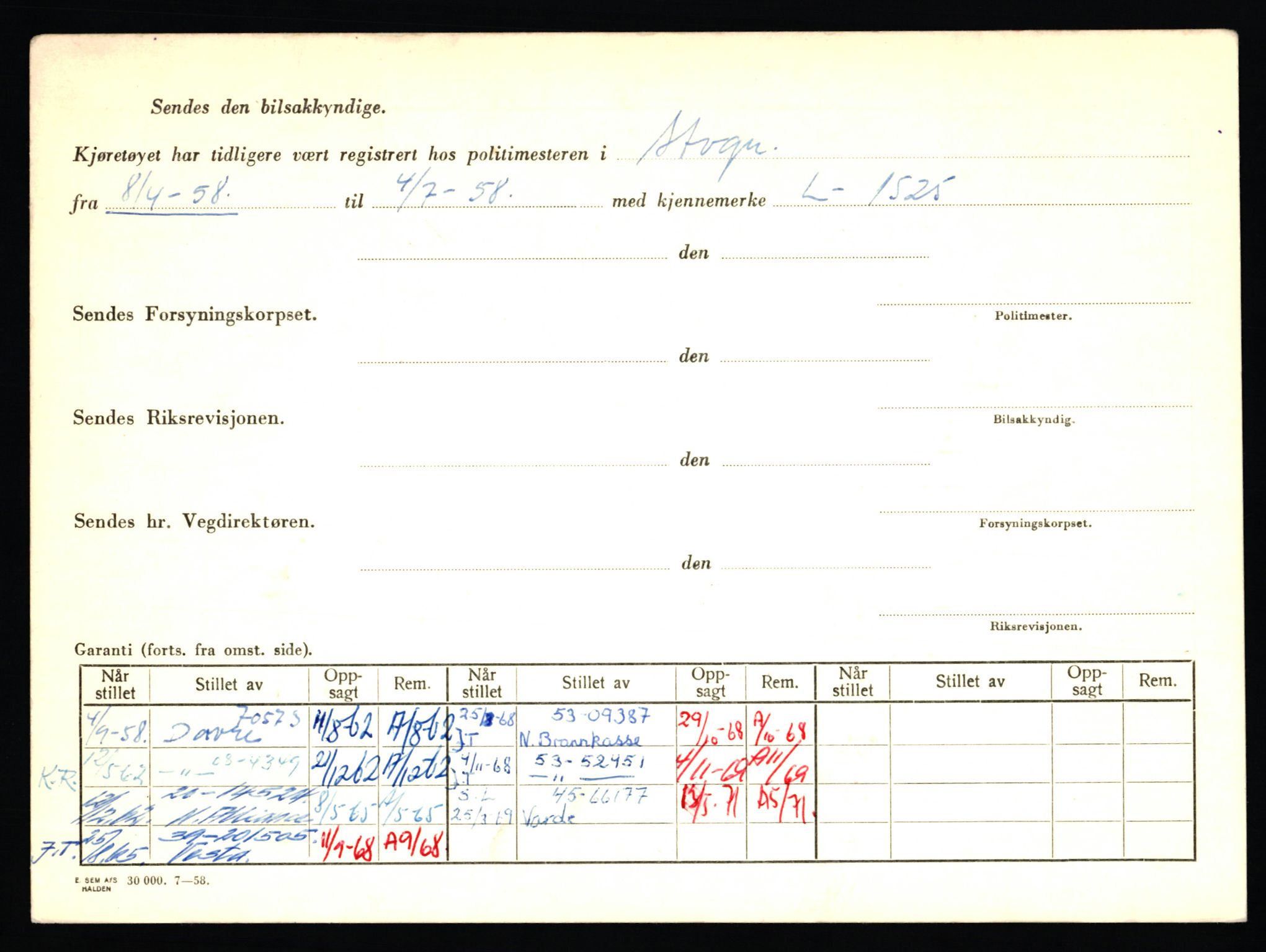 Stavanger trafikkstasjon, AV/SAST-A-101942/0/F/L0065: L-65400 - L-67649, 1930-1971, p. 940