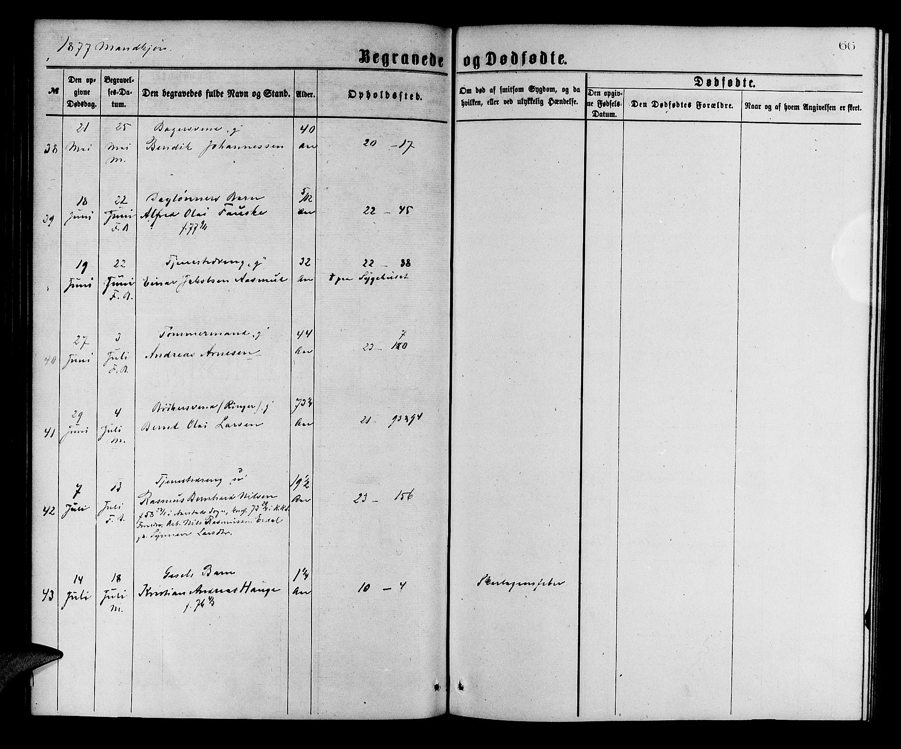 Korskirken sokneprestembete, AV/SAB-A-76101/H/Hab: Parish register (copy) no. E 3, 1871-1883, p. 66