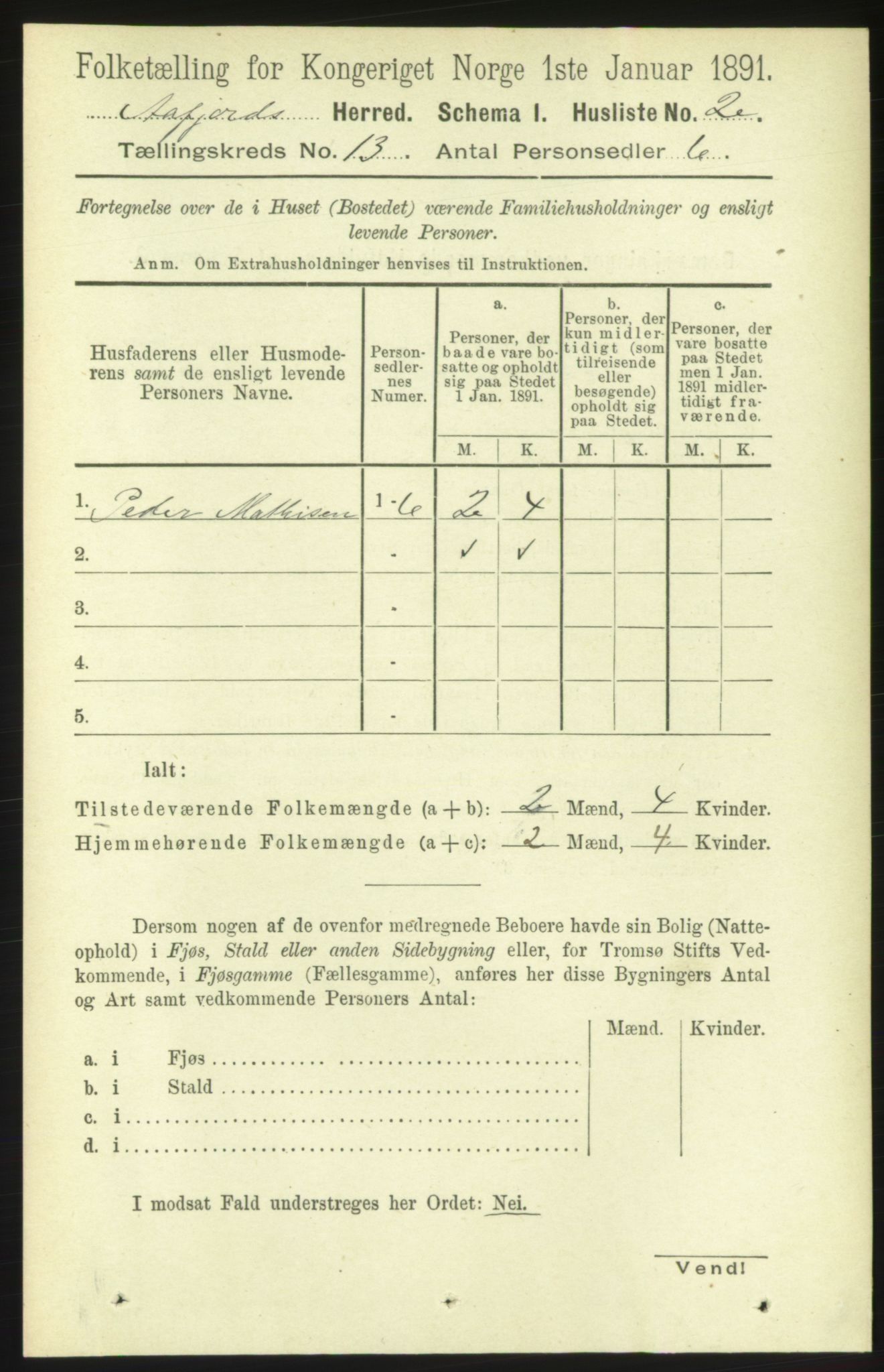 RA, 1891 census for 1630 Åfjord, 1891, p. 4104