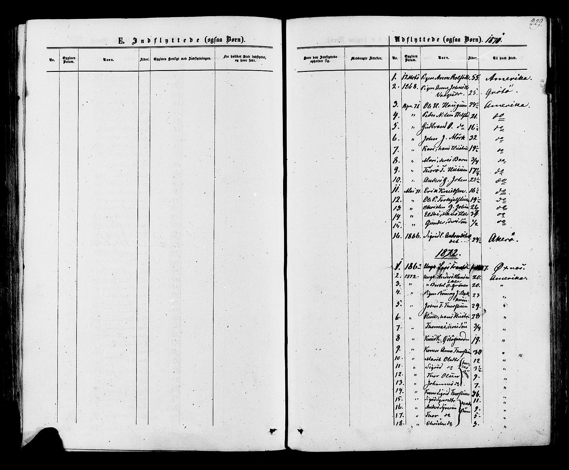 Lom prestekontor, SAH/PREST-070/K/L0007: Parish register (official) no. 7, 1863-1884, p. 329