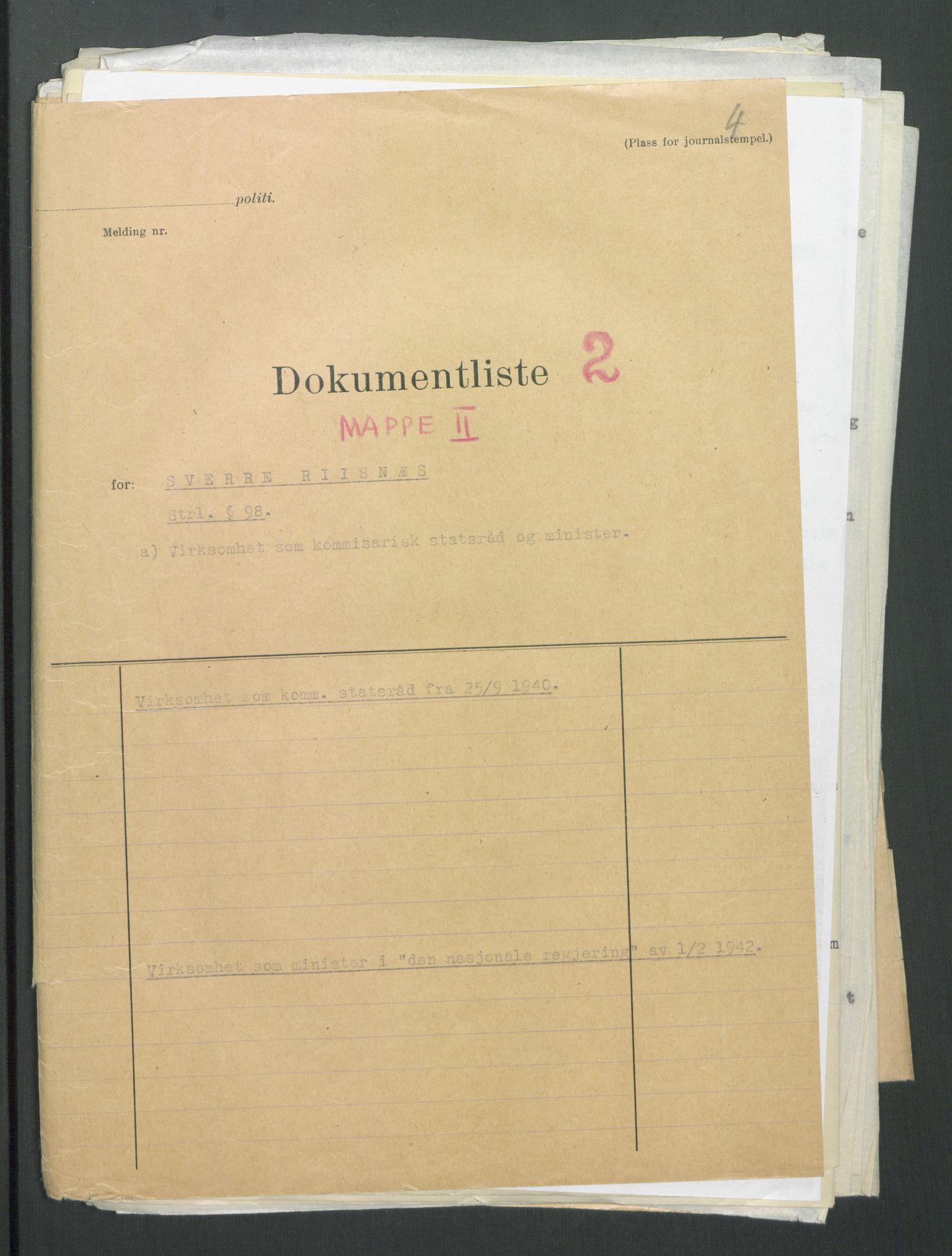 Landssvikarkivet, Oslo politikammer, AV/RA-S-3138-01/D/Di/L0001: Anr. 1559, 1945-1947, p. 667