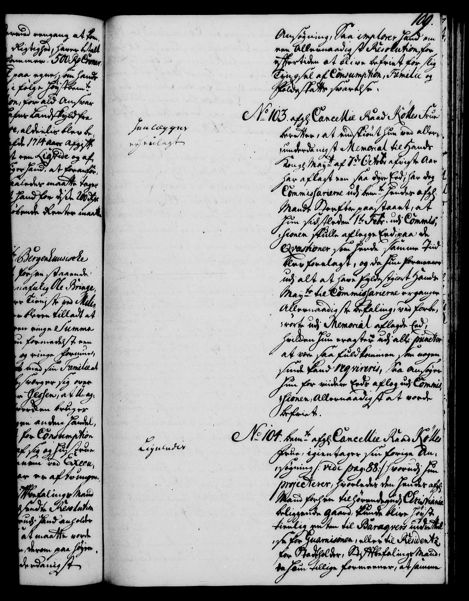 Rentekammeret, Kammerkanselliet, AV/RA-EA-3111/G/Gh/Gha/L0024: Norsk ekstraktmemorialprotokoll (merket RK 53.69), 1742-1743, p. 109