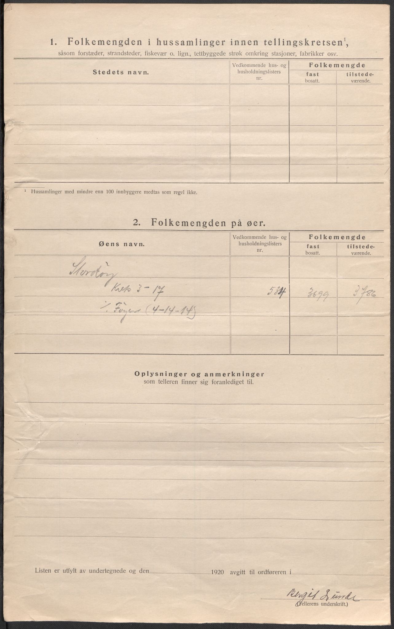 SAB, 1920 census for Stord, 1920, p. 13