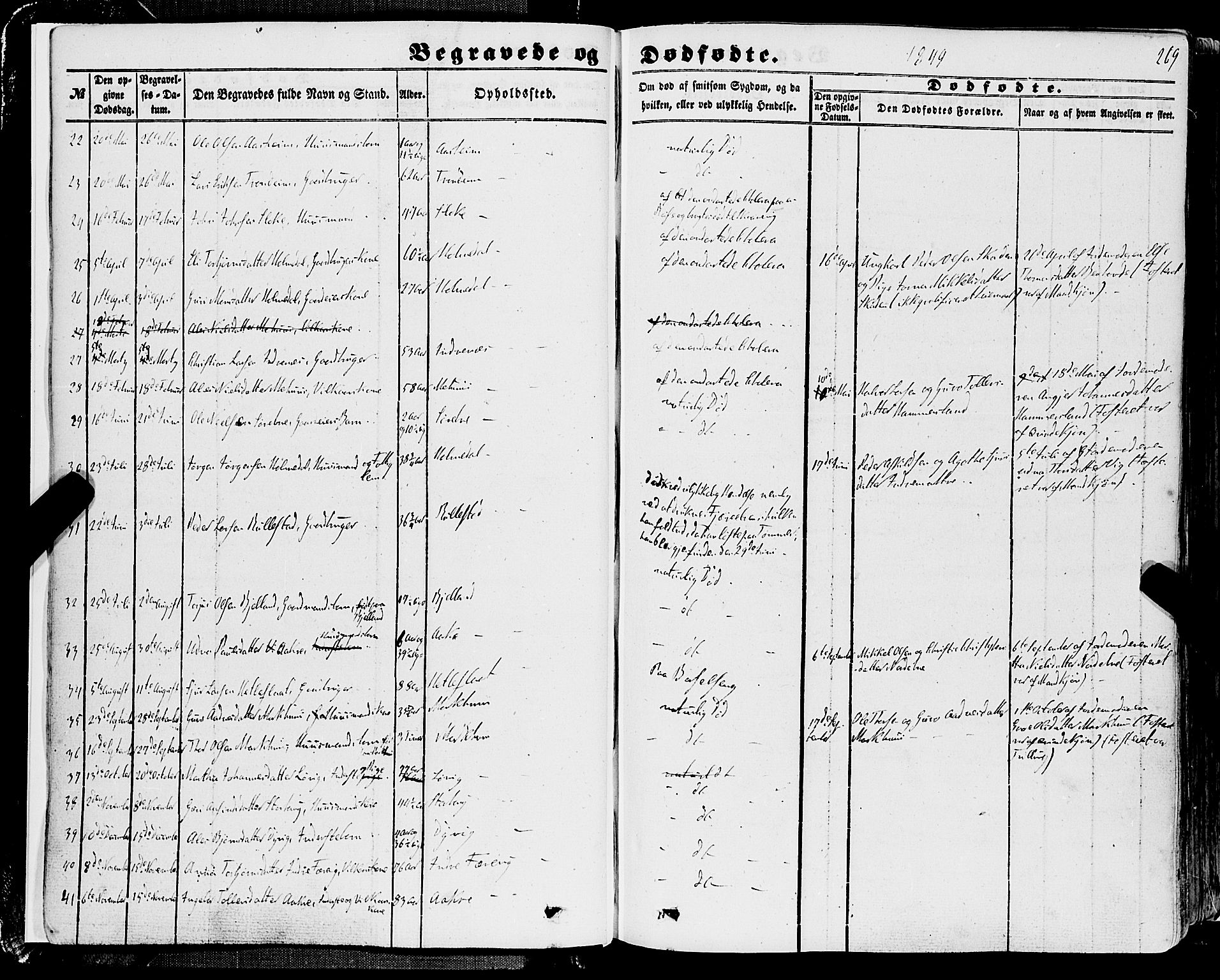 Skånevik sokneprestembete, SAB/A-77801/H/Haa: Parish register (official) no. A 5II, 1848-1869, p. 269
