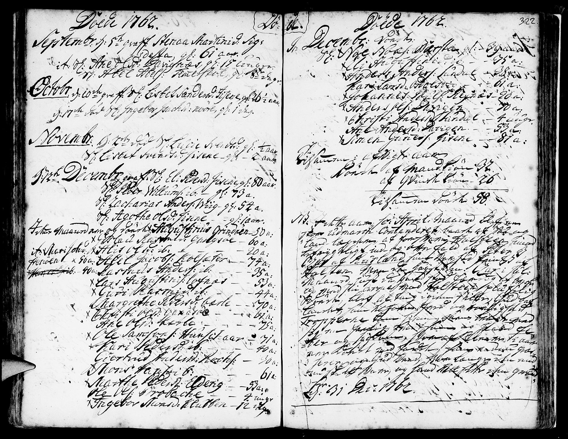 Davik sokneprestembete, SAB/A-79701/H/Haa/Haaa/L0002: Parish register (official) no. A 2, 1742-1816, p. 322