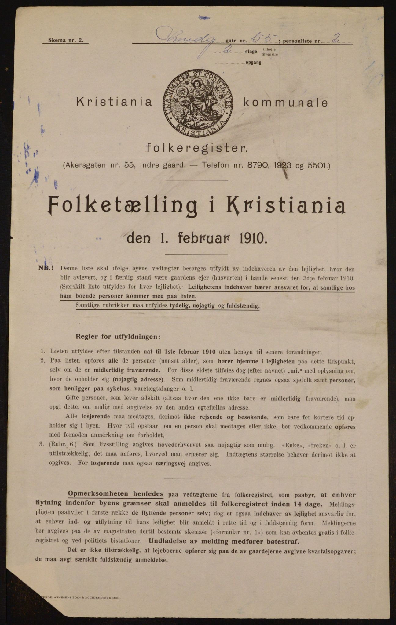 OBA, Municipal Census 1910 for Kristiania, 1910, p. 93118