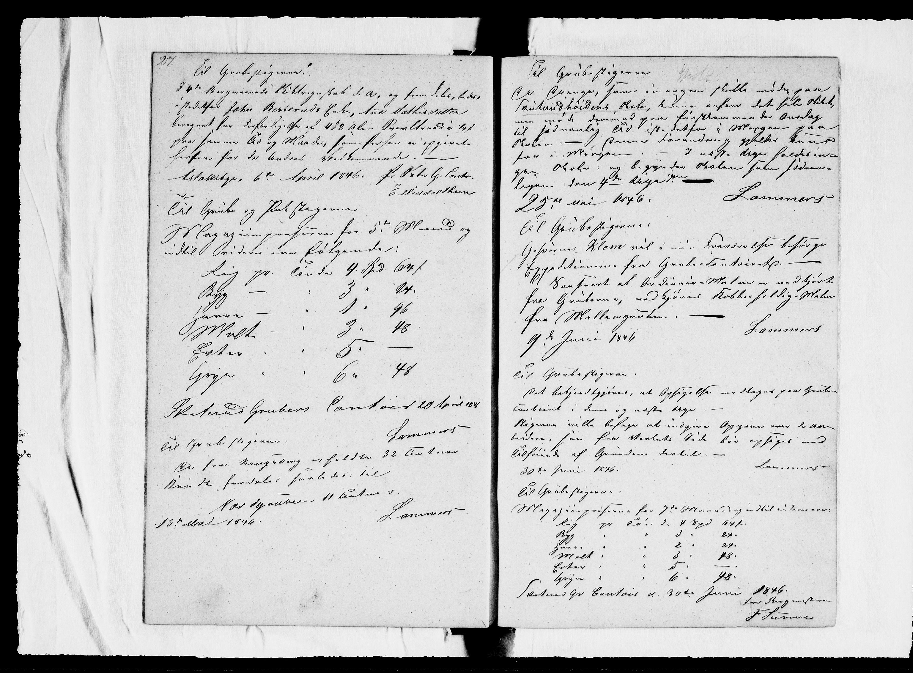 Modums Blaafarveværk, AV/RA-PA-0157/G/Ge/L0312/0001: -- / Journal for Nordgruberne, 1840-1844, p. 30