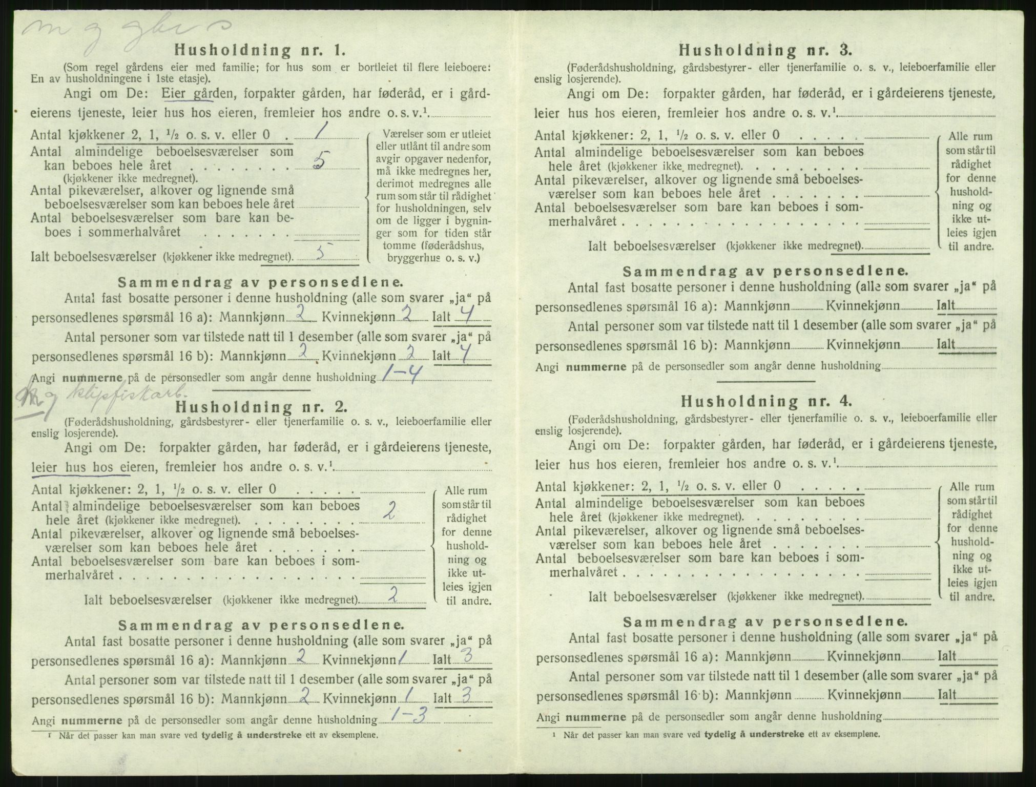 SAT, 1920 census for Bremsnes, 1920, p. 906