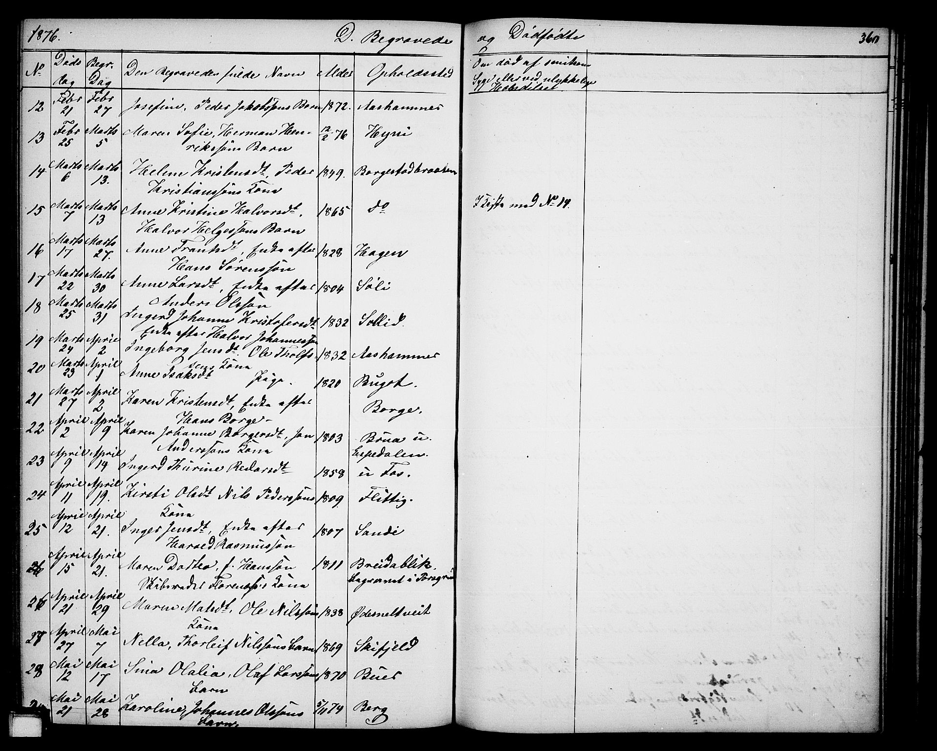 Gjerpen kirkebøker, SAKO/A-265/G/Ga/L0001: Parish register (copy) no. I 1, 1864-1882, p. 360