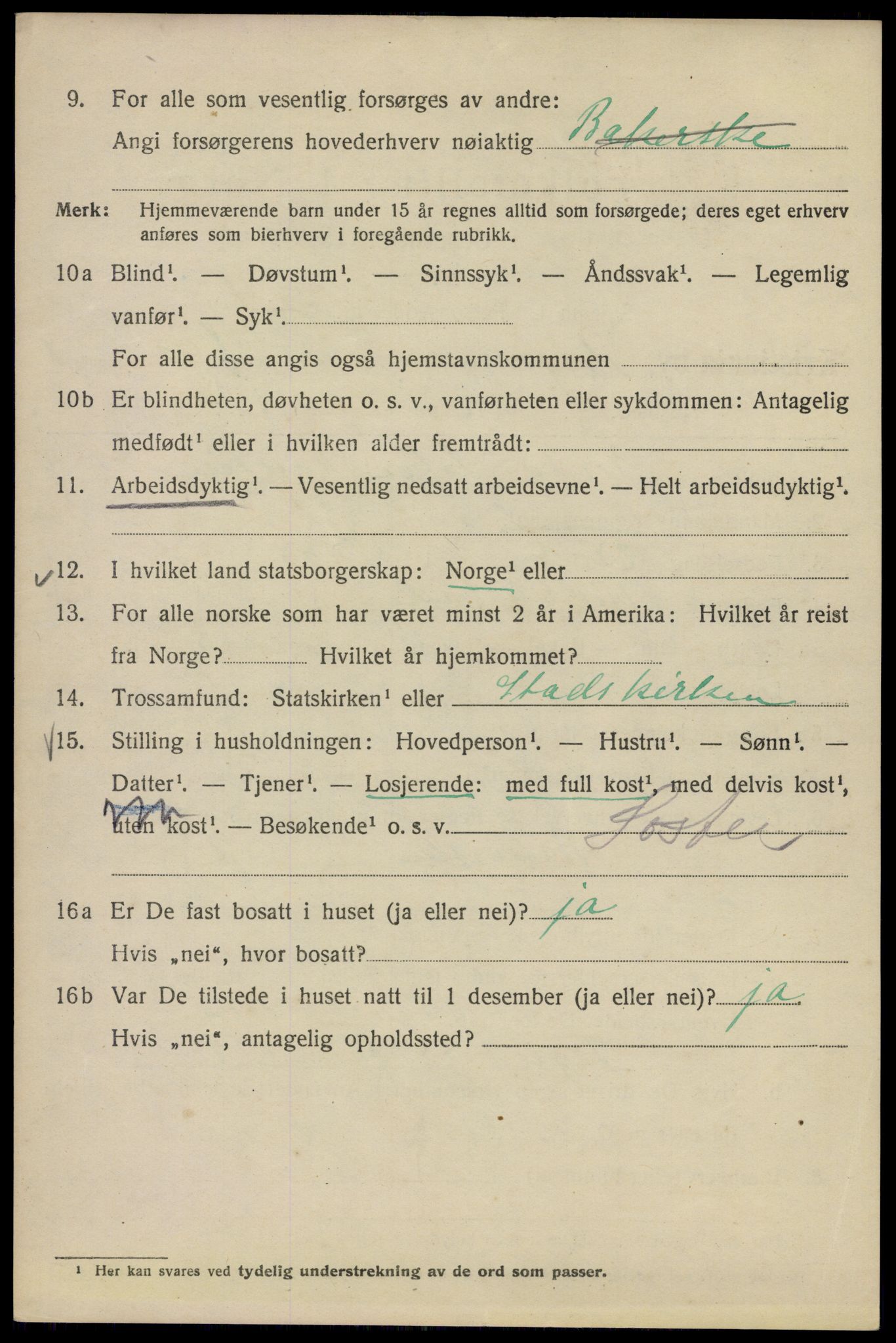 SAO, 1920 census for Kristiania, 1920, p. 285286