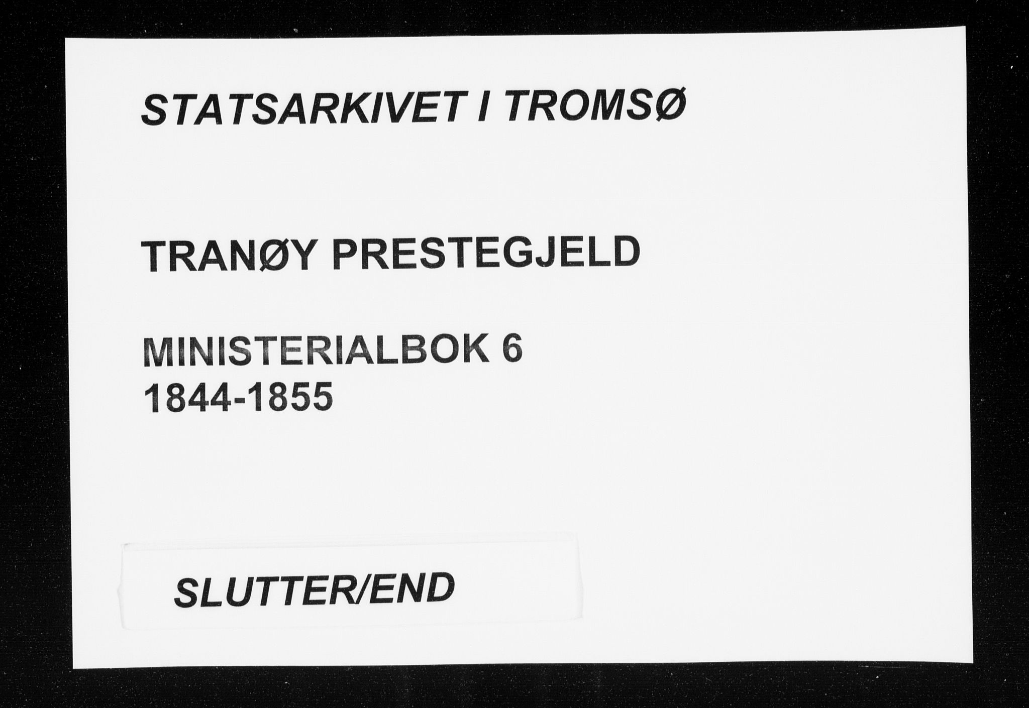 Tranøy sokneprestkontor, SATØ/S-1313/I/Ia/Iaa/L0006kirke: Parish register (official) no. 6, 1844-1855