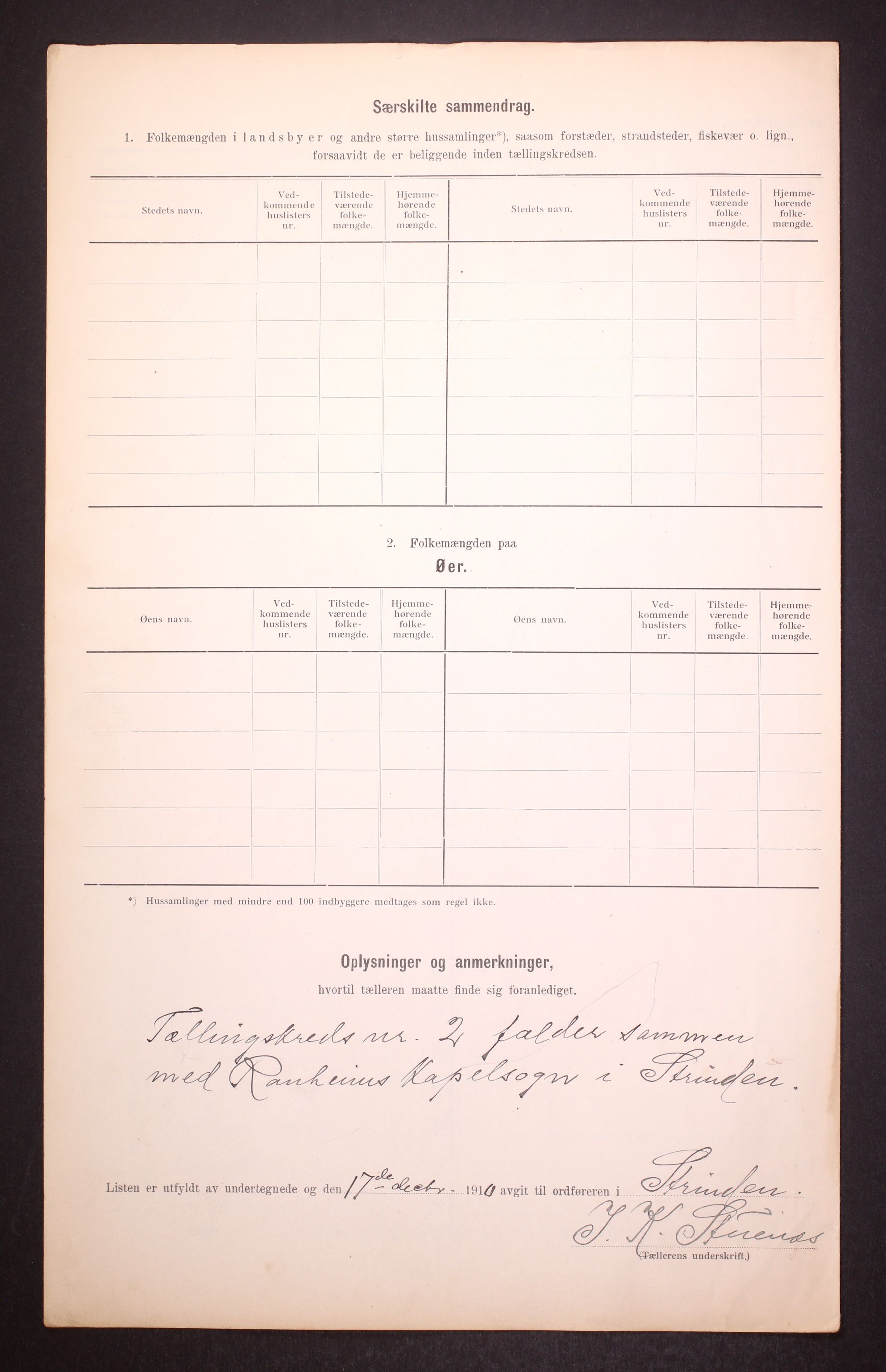 RA, 1910 census for Strinda, 1910, p. 16